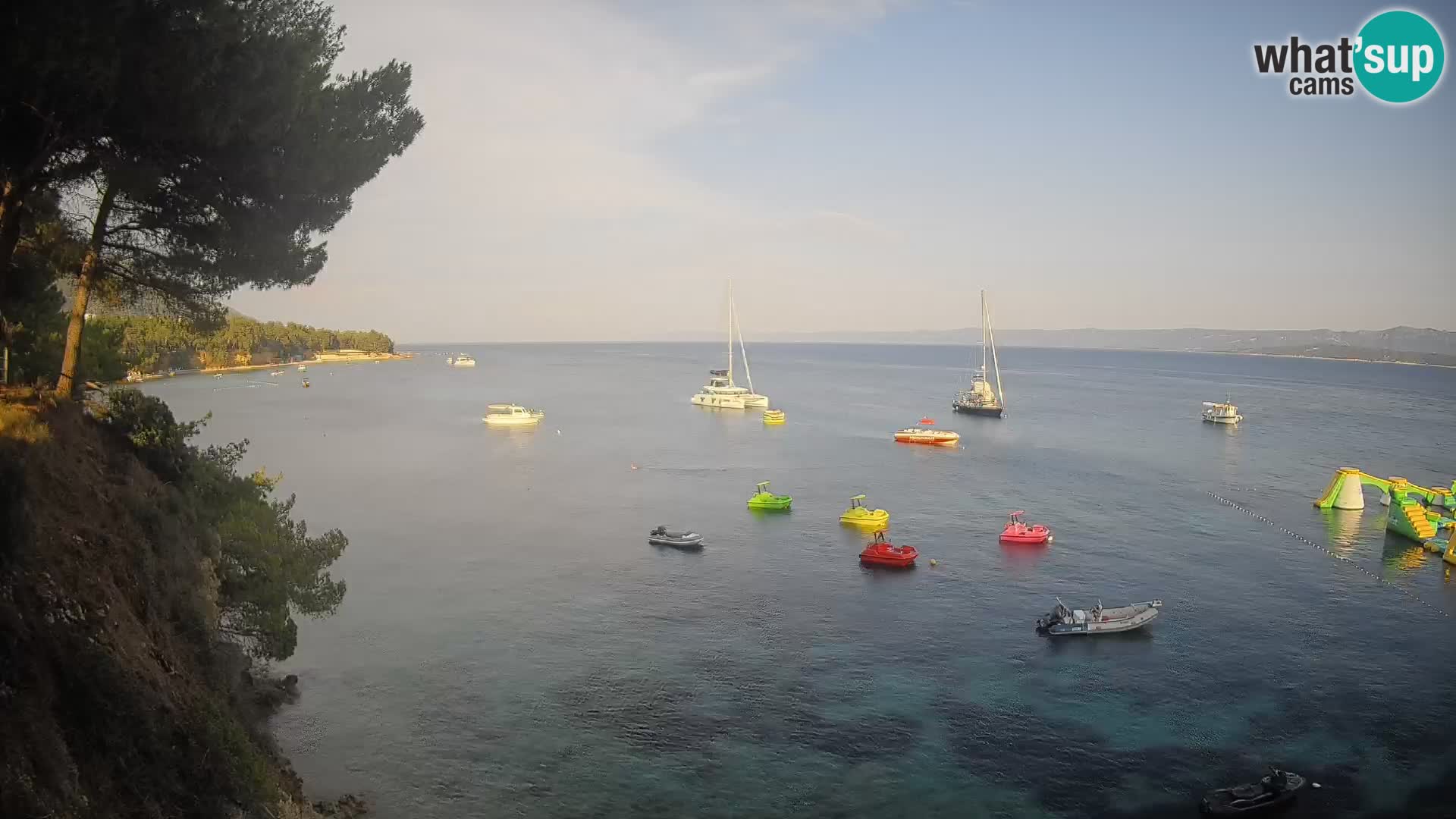 Webcam Potočine Beach Bol – Live View of Borak Beach, Brač Island