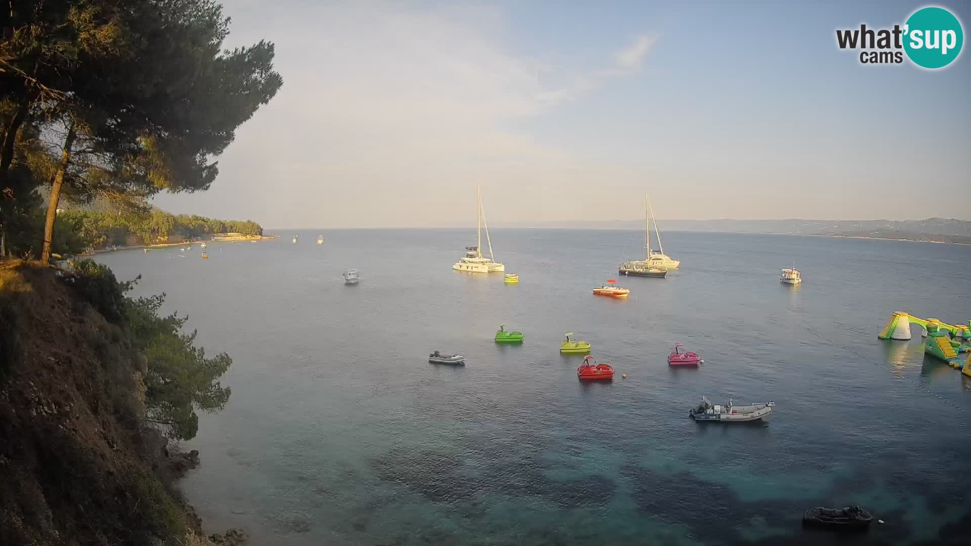 Webcam plage Potočine Bol – Vue en direct sur Borak Beach, île de Brač