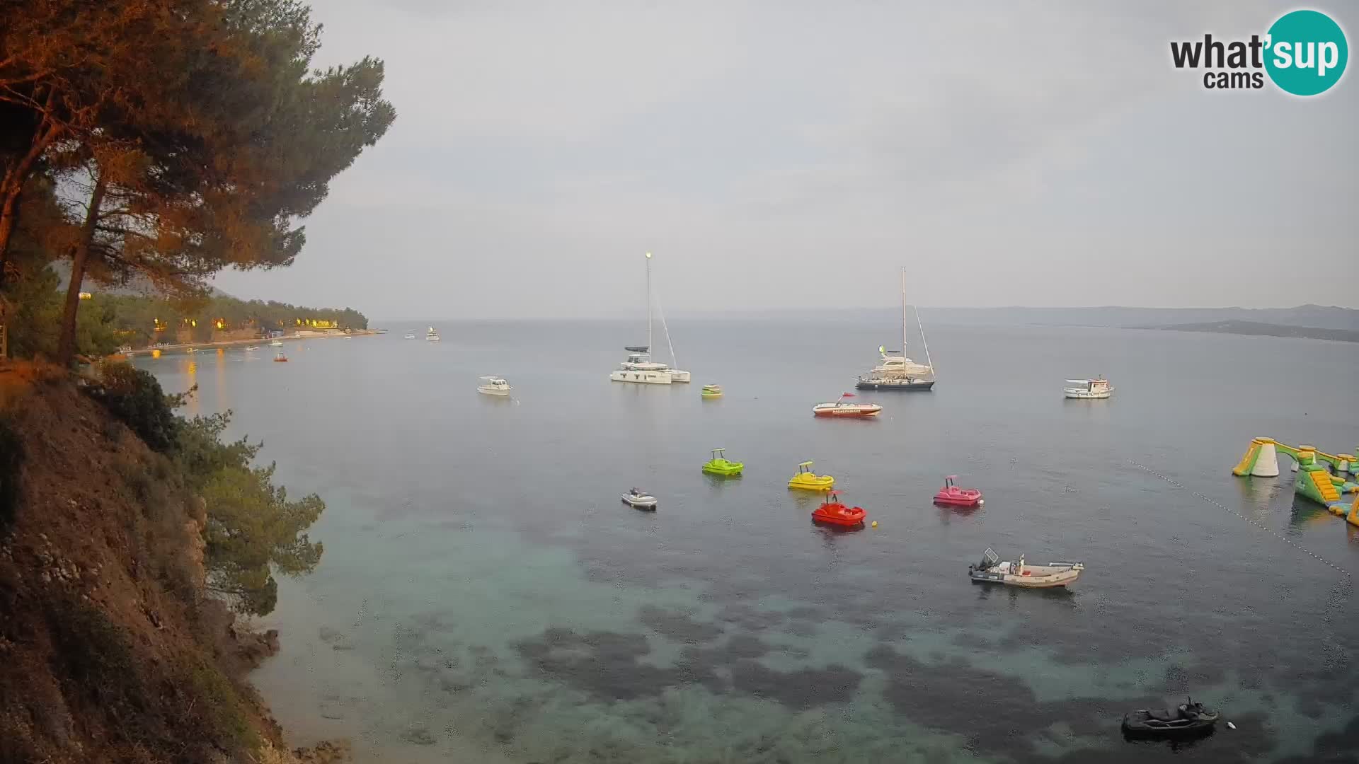 Webcam Playa Potočine Bol – Vista en vivo de Borak Beach, Isla de Brač