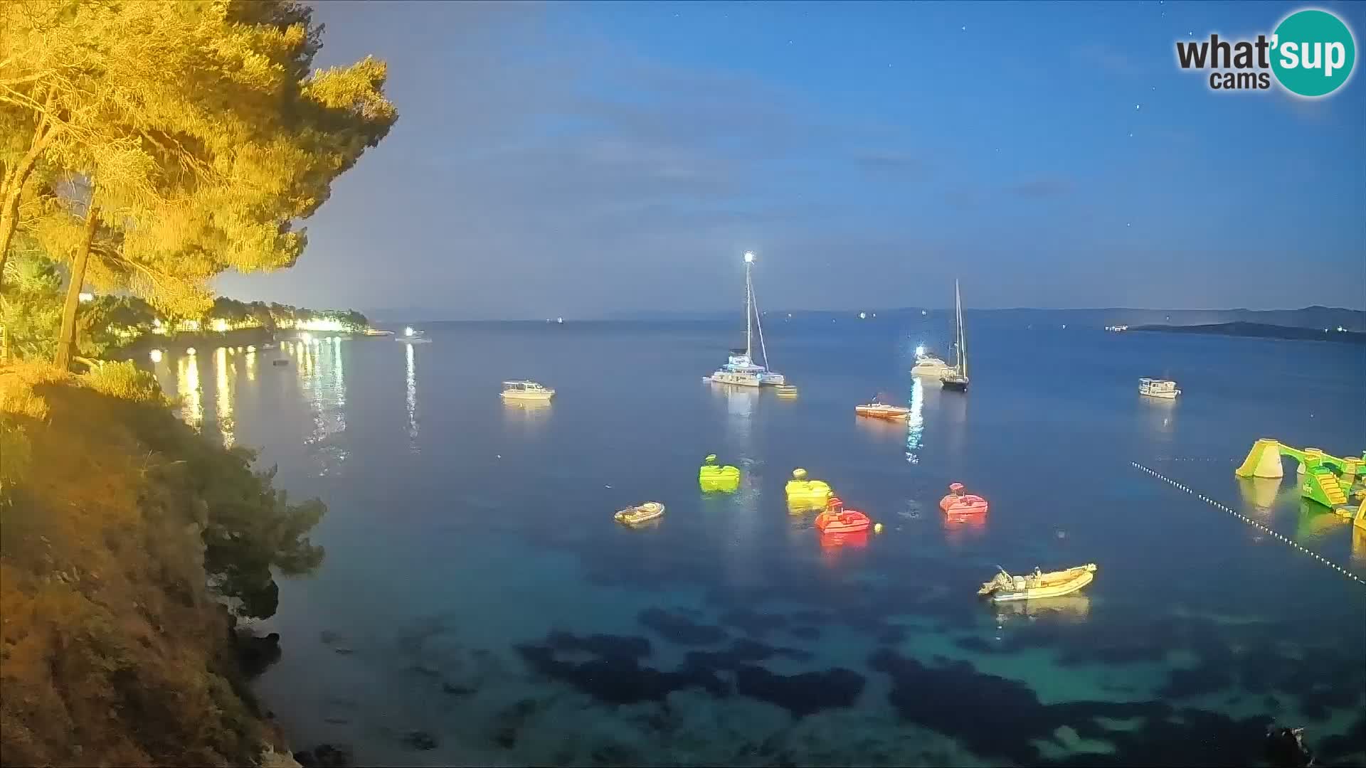 Webcam plage Potočine Bol – Vue en direct sur Borak Beach, île de Brač