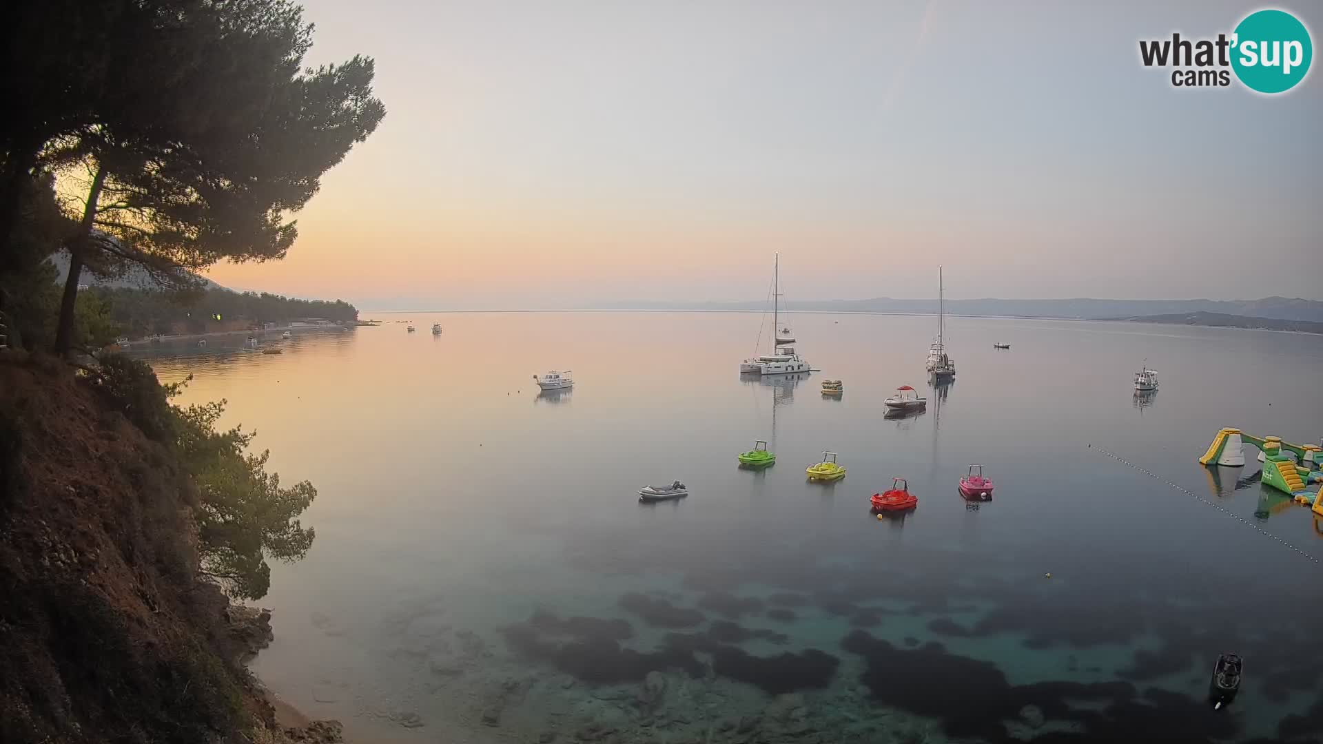 Webcam plage Potočine Bol – Vue en direct sur Borak Beach, île de Brač