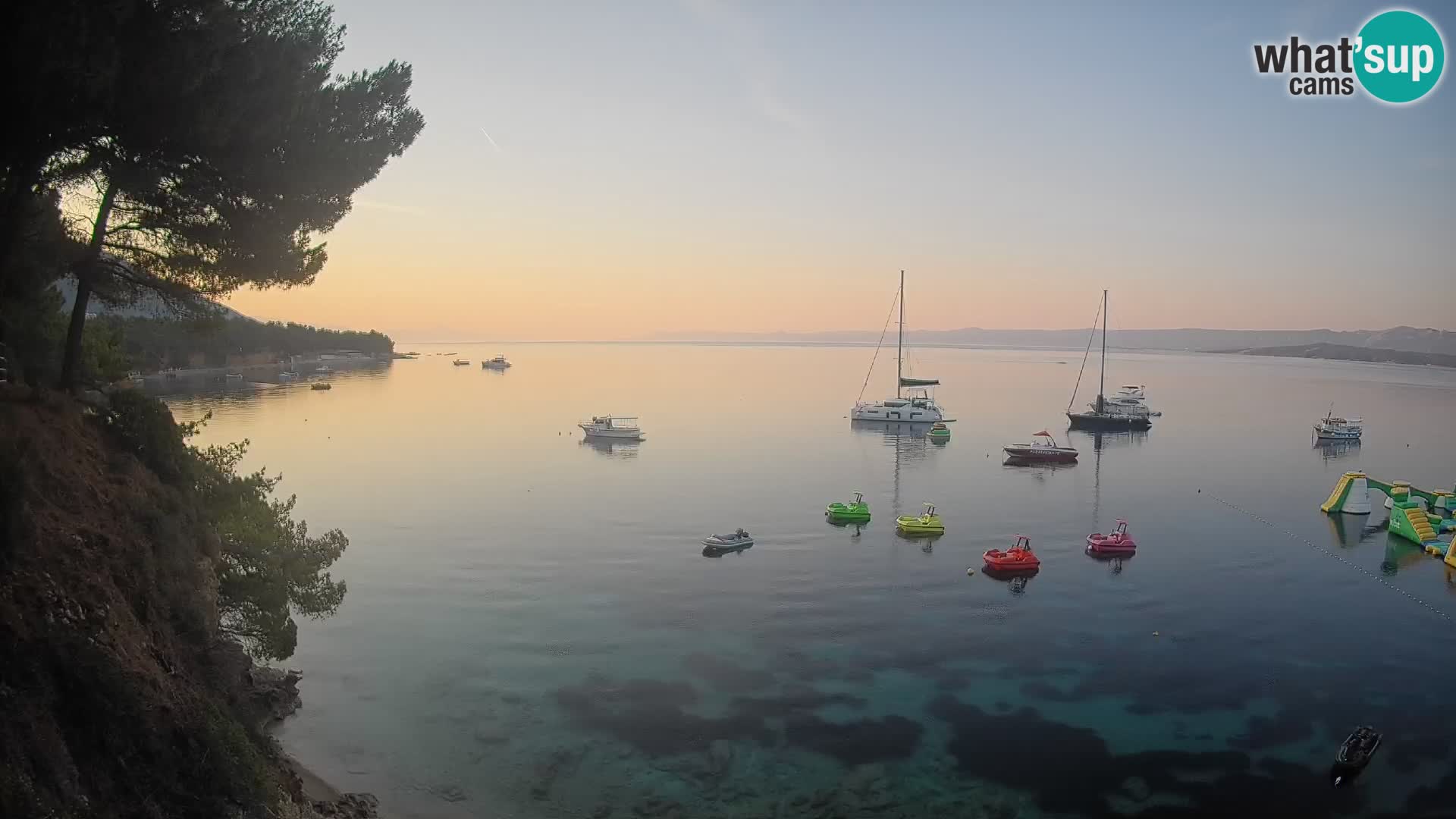 Webcam Potočine Beach Bol – Live View of Borak Beach, Brač Island