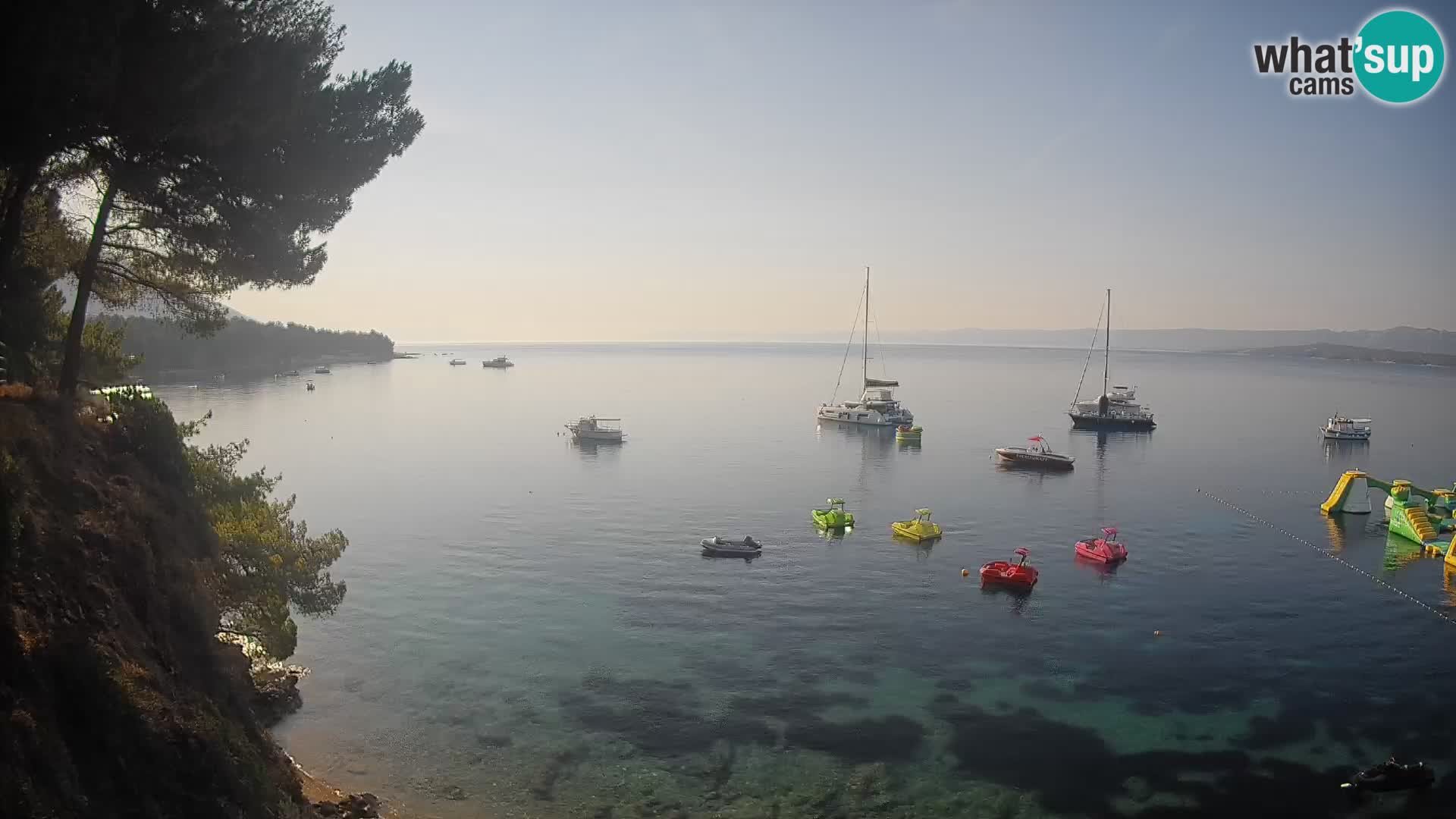 Webcam Playa Potočine Bol – Vista en vivo de Borak Beach, Isla de Brač