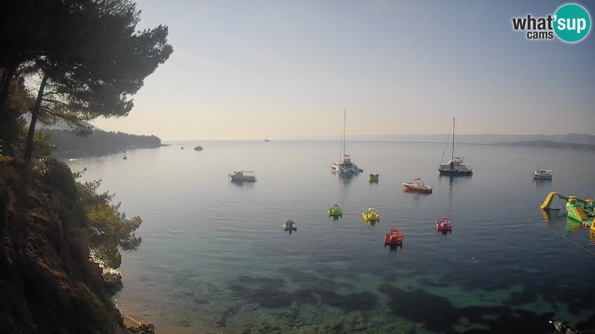 Web kamera Potočine Bol – Pogled uživo na plažu Borak, otok Brač