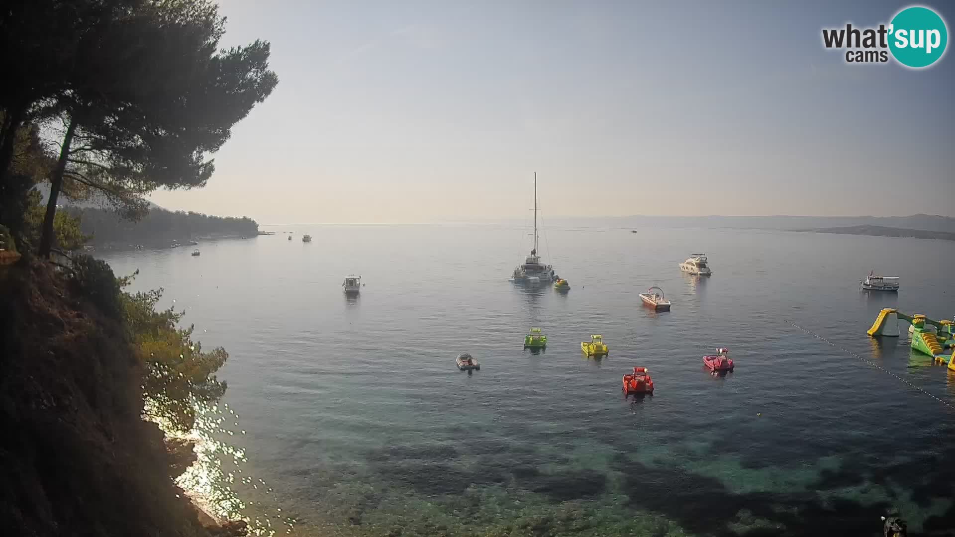 Webcam plage Potočine Bol – Vue en direct sur Borak Beach, île de Brač