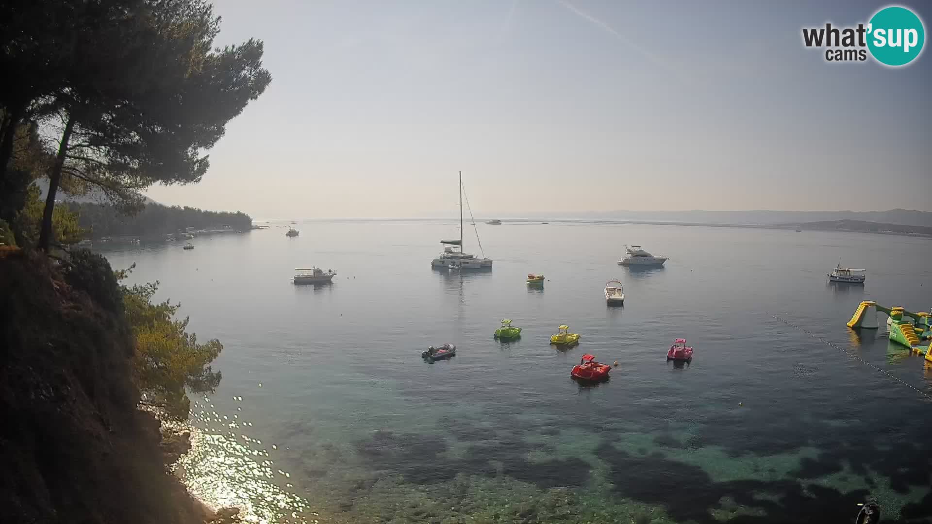 Webcam plage Potočine Bol – Vue en direct sur Borak Beach, île de Brač