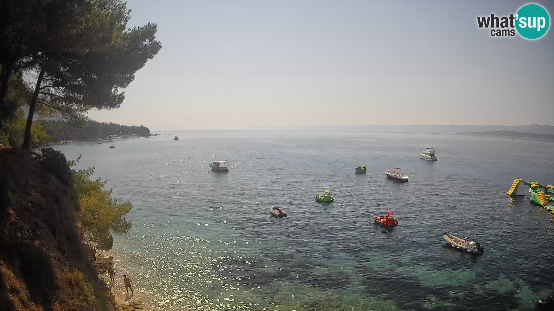Web kamera Potočine Bol – Pogled uživo na plažu Borak, otok Brač