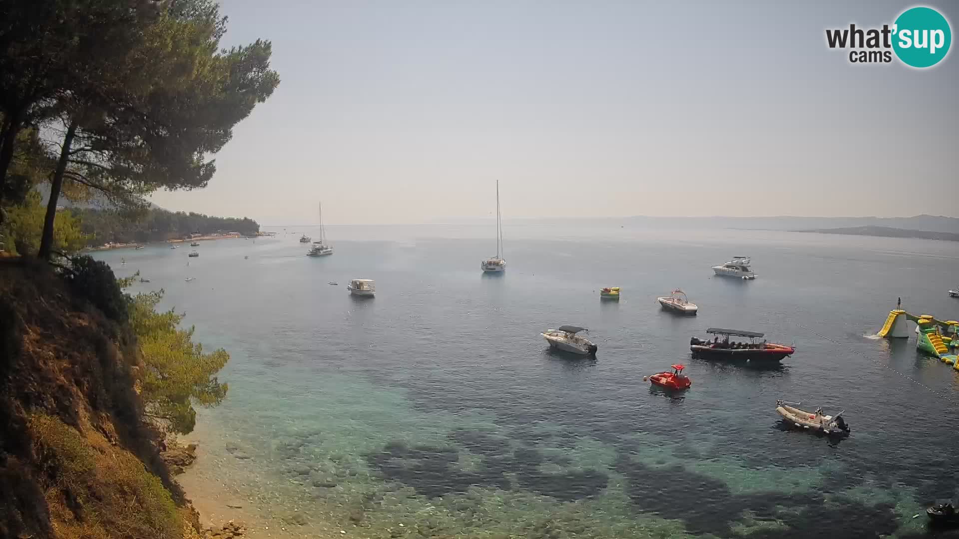 Webcam Playa Potočine Bol – Vista en vivo de Borak Beach, Isla de Brač
