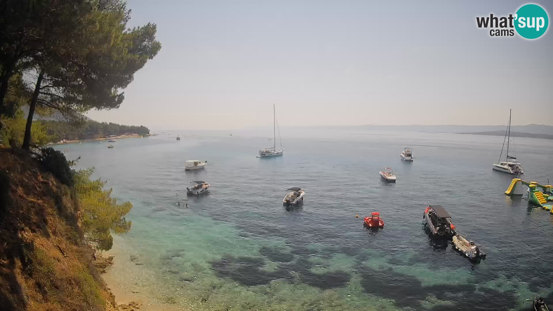 Webcam plage Potočine Bol – Vue en direct sur Borak Beach, île de Brač