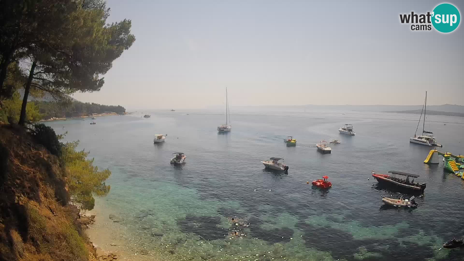 Webcam plage Potočine Bol – Vue en direct sur Borak Beach, île de Brač