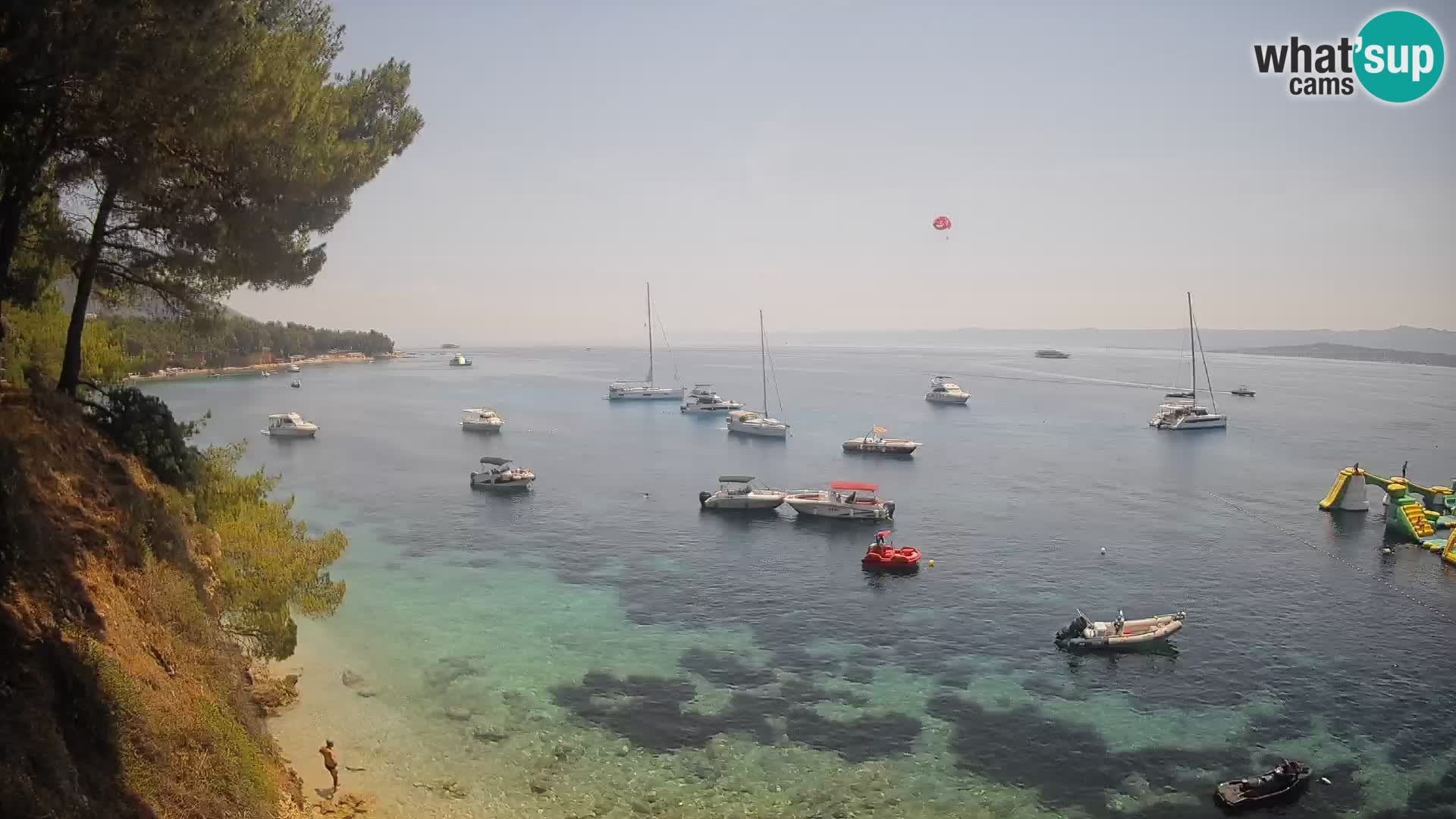 Webcam Strand Potočine Bol – Liveblick auf Borak Beach, Insel Brač