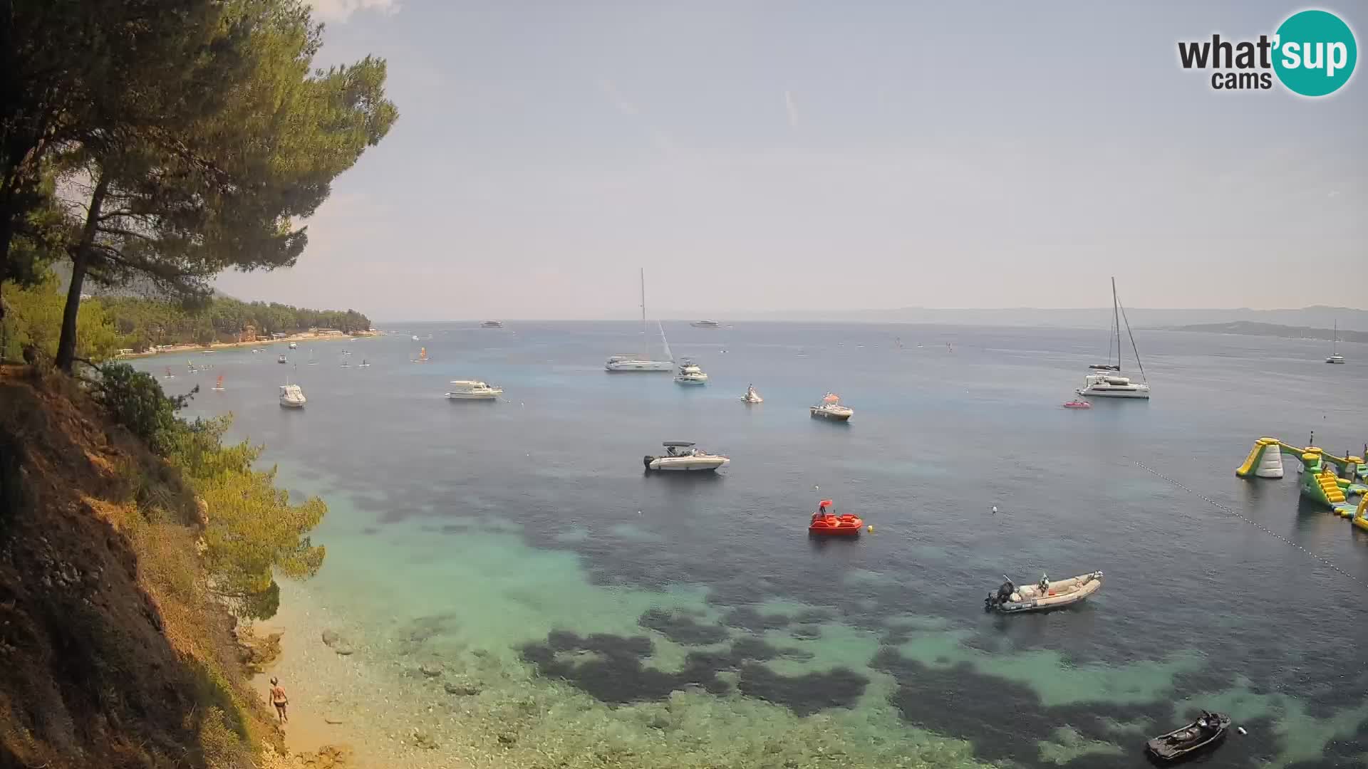 Webcam Potočine Beach Bol – Live View of Borak Beach, Brač Island