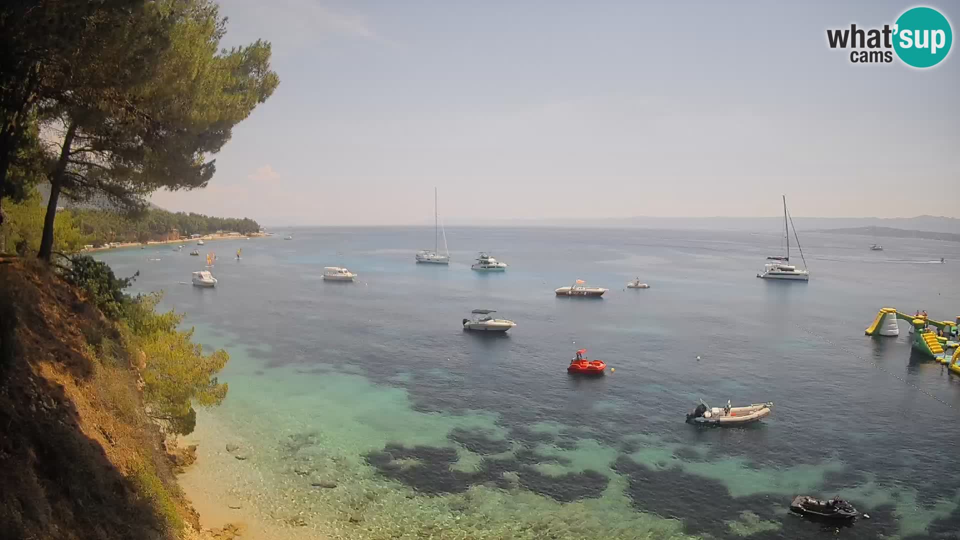 Webcam Playa Potočine Bol – Vista en vivo de Borak Beach, Isla de Brač