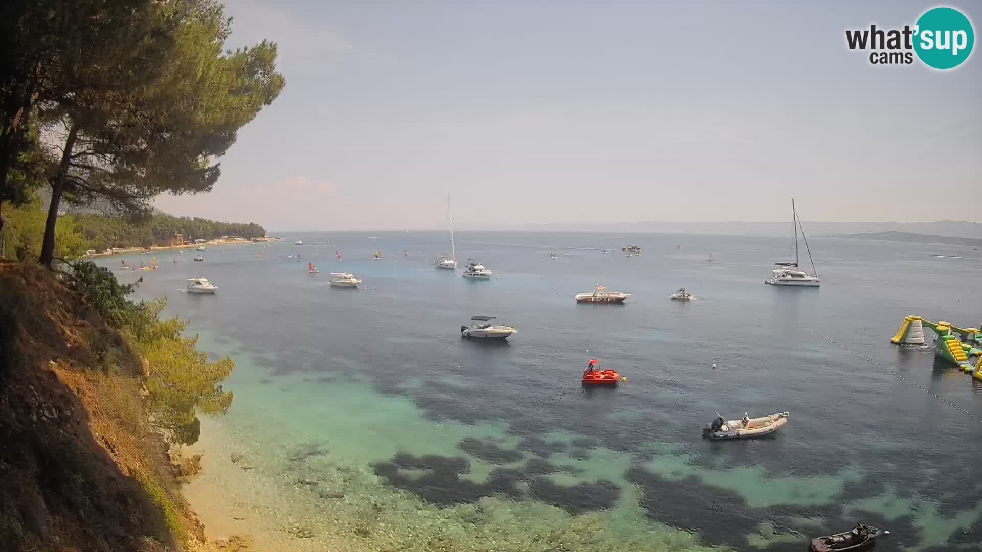 Webcam Playa Potočine Bol – Vista en vivo de Borak Beach, Isla de Brač
