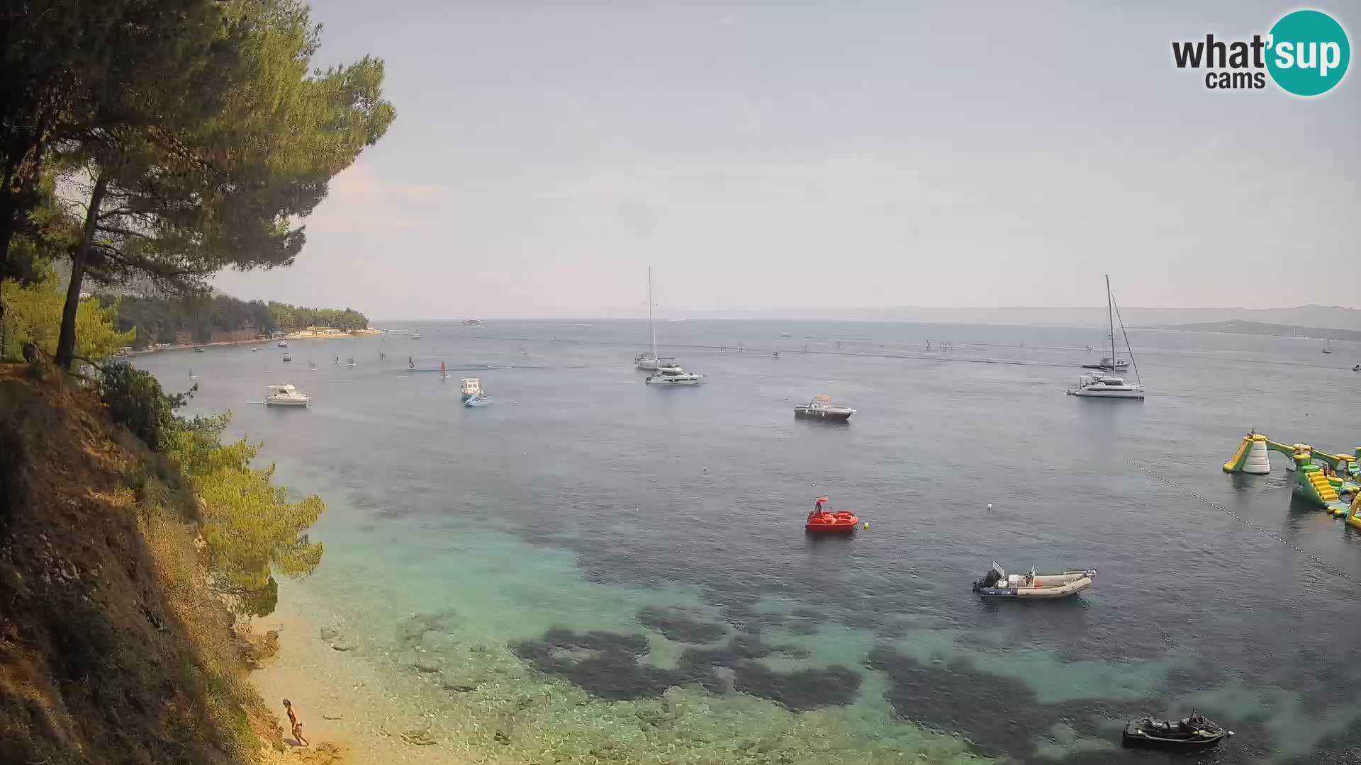Webcam Playa Potočine Bol – Vista en vivo de Borak Beach, Isla de Brač