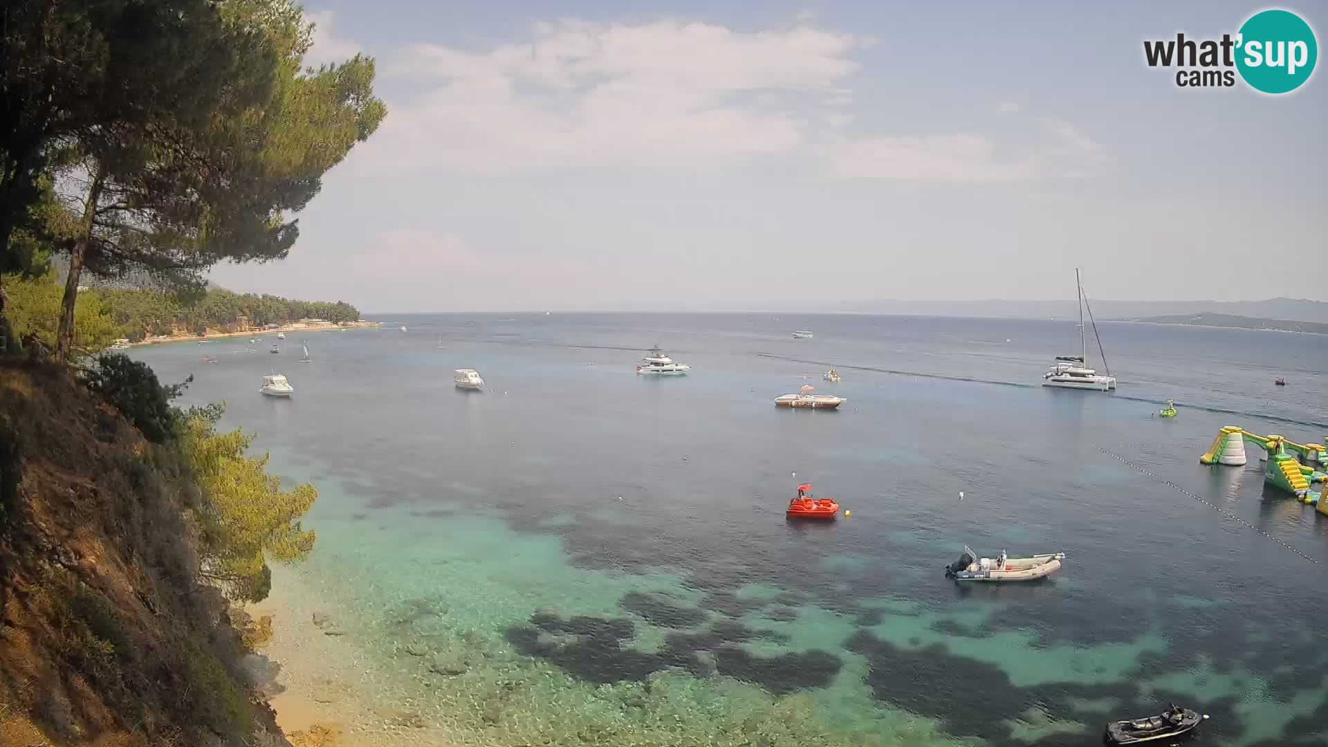Webcam Potočine Beach Bol – Live View of Borak Beach, Brač Island