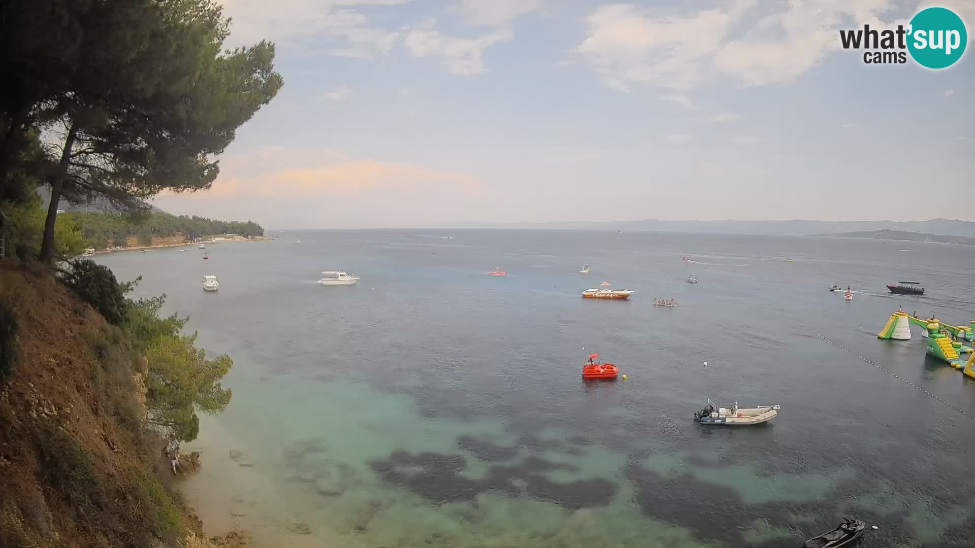Webcam Spiaggia Potočine Bol – Vista live sulla spiaggia Borak, Isola di Brač