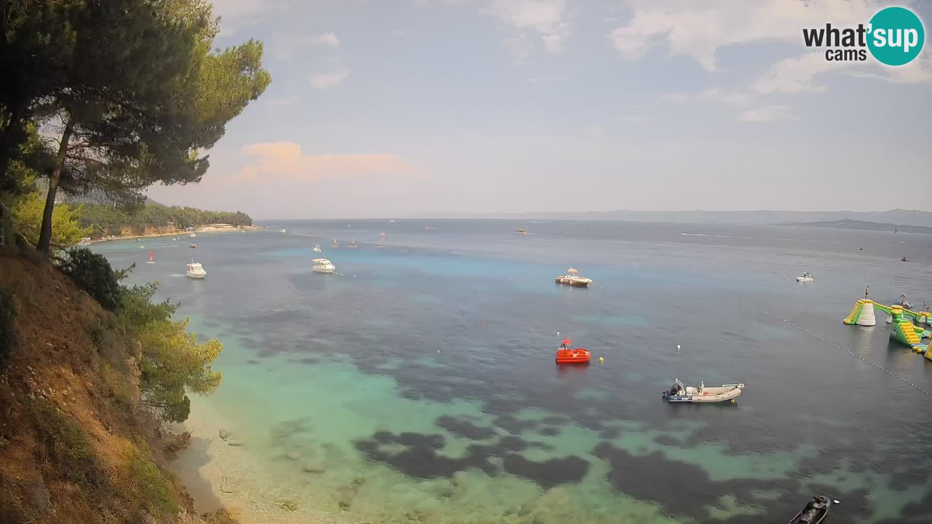 Webcam plage Potočine Bol – Vue en direct sur Borak Beach, île de Brač