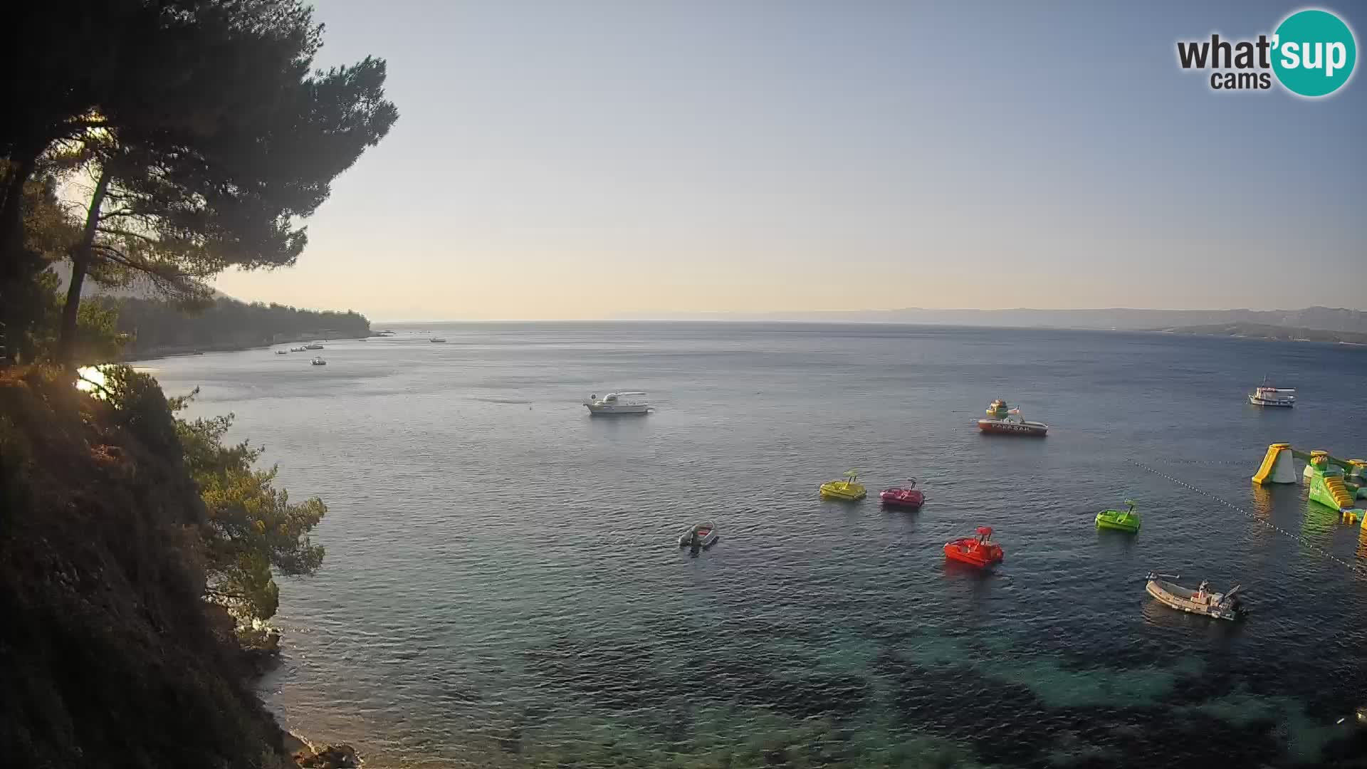 Web kamera Potočine Bol – Pogled uživo na plažu Borak, otok Brač
