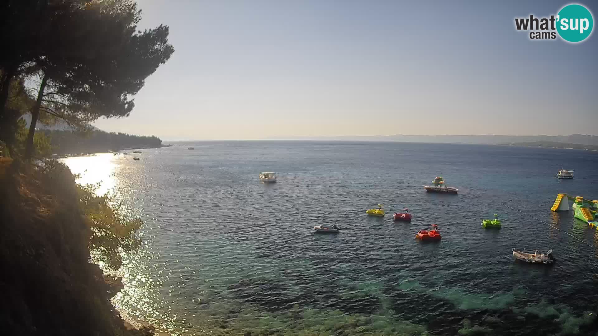 Web kamera Potočine Bol – Pogled uživo na plažu Borak, otok Brač
