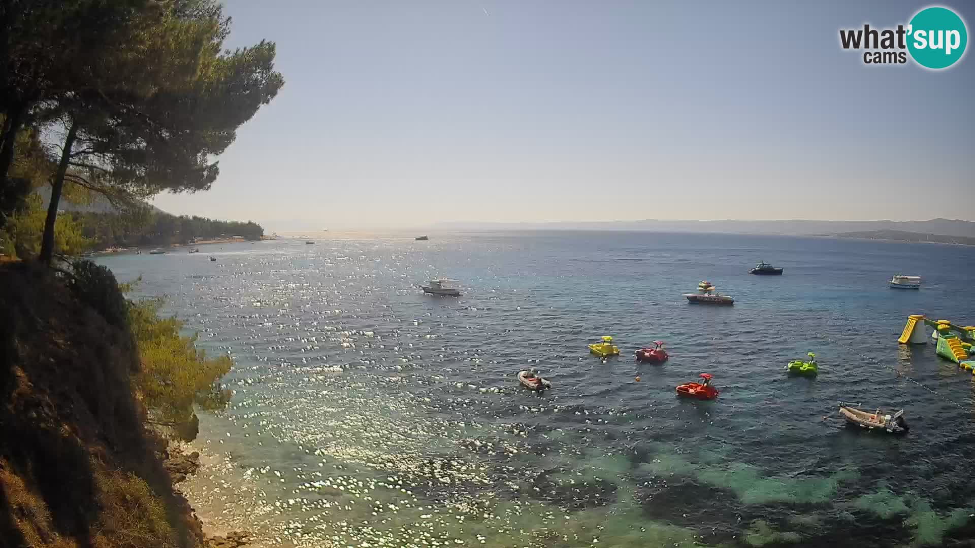 Webcam Playa Potočine Bol – Vista en vivo de Borak Beach, Isla de Brač