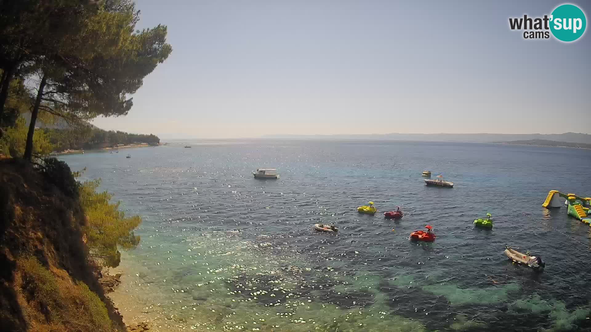 Web kamera Potočine Bol – Pogled uživo na plažu Borak, otok Brač