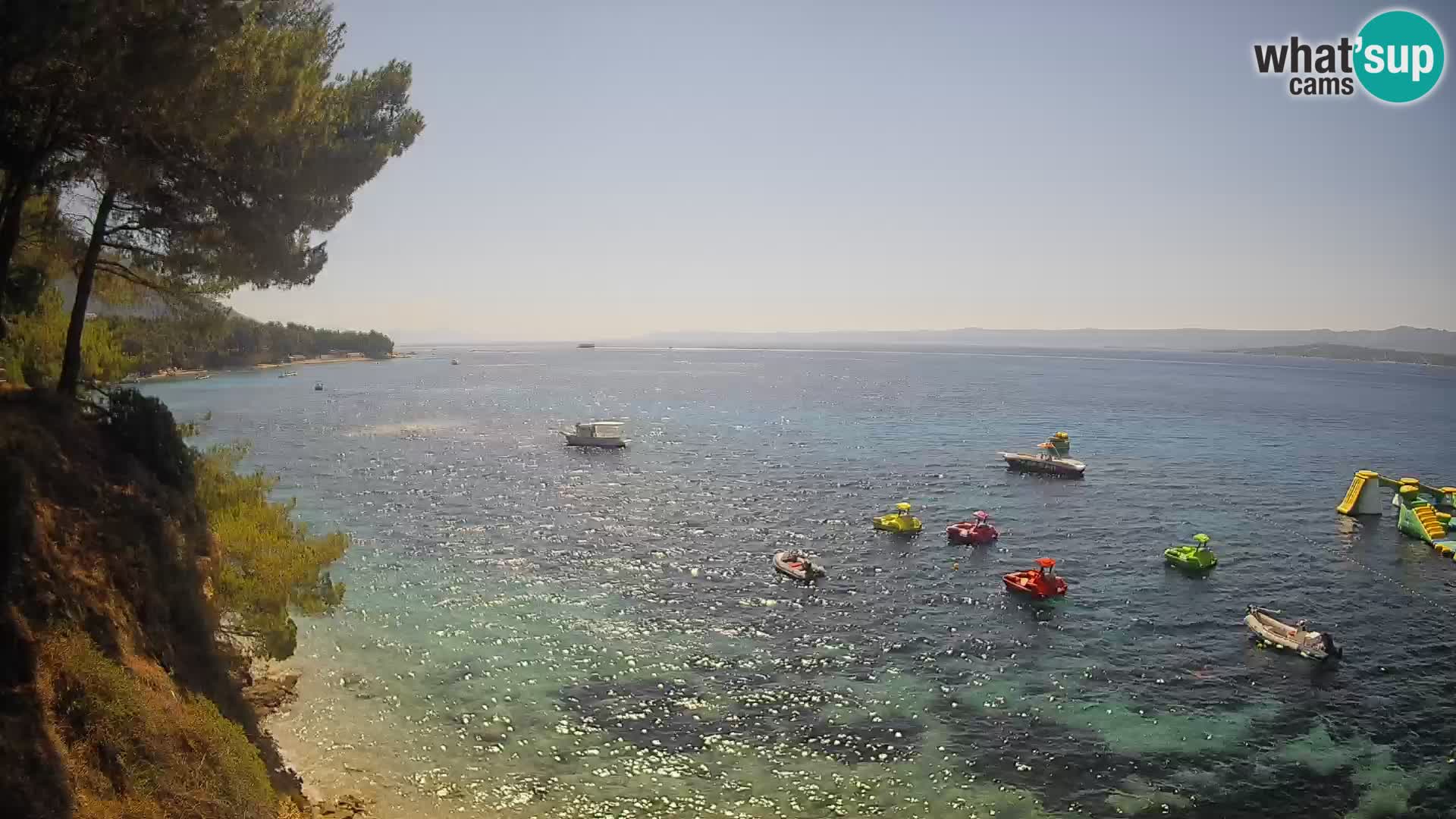 Webcam Playa Potočine Bol – Vista en vivo de Borak Beach, Isla de Brač