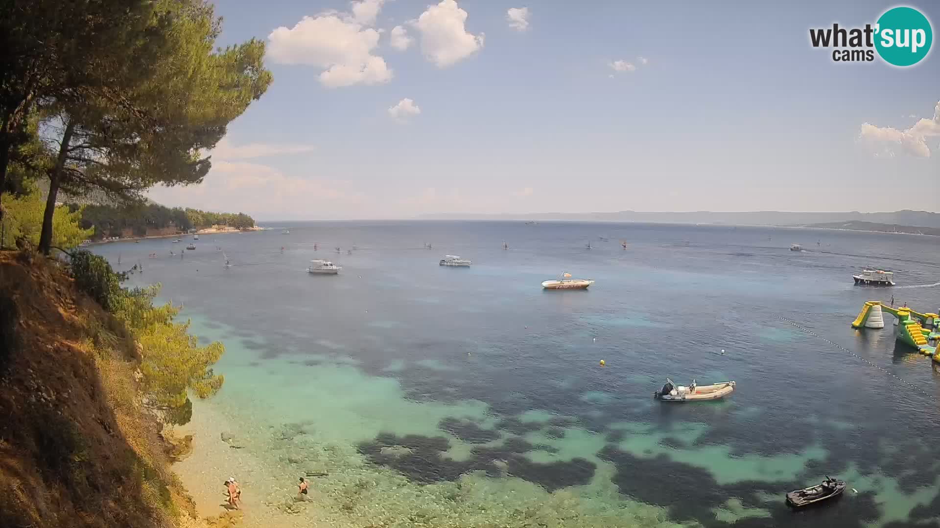 Webcam Playa Potočine Bol – Vista en vivo de Borak Beach, Isla de Brač