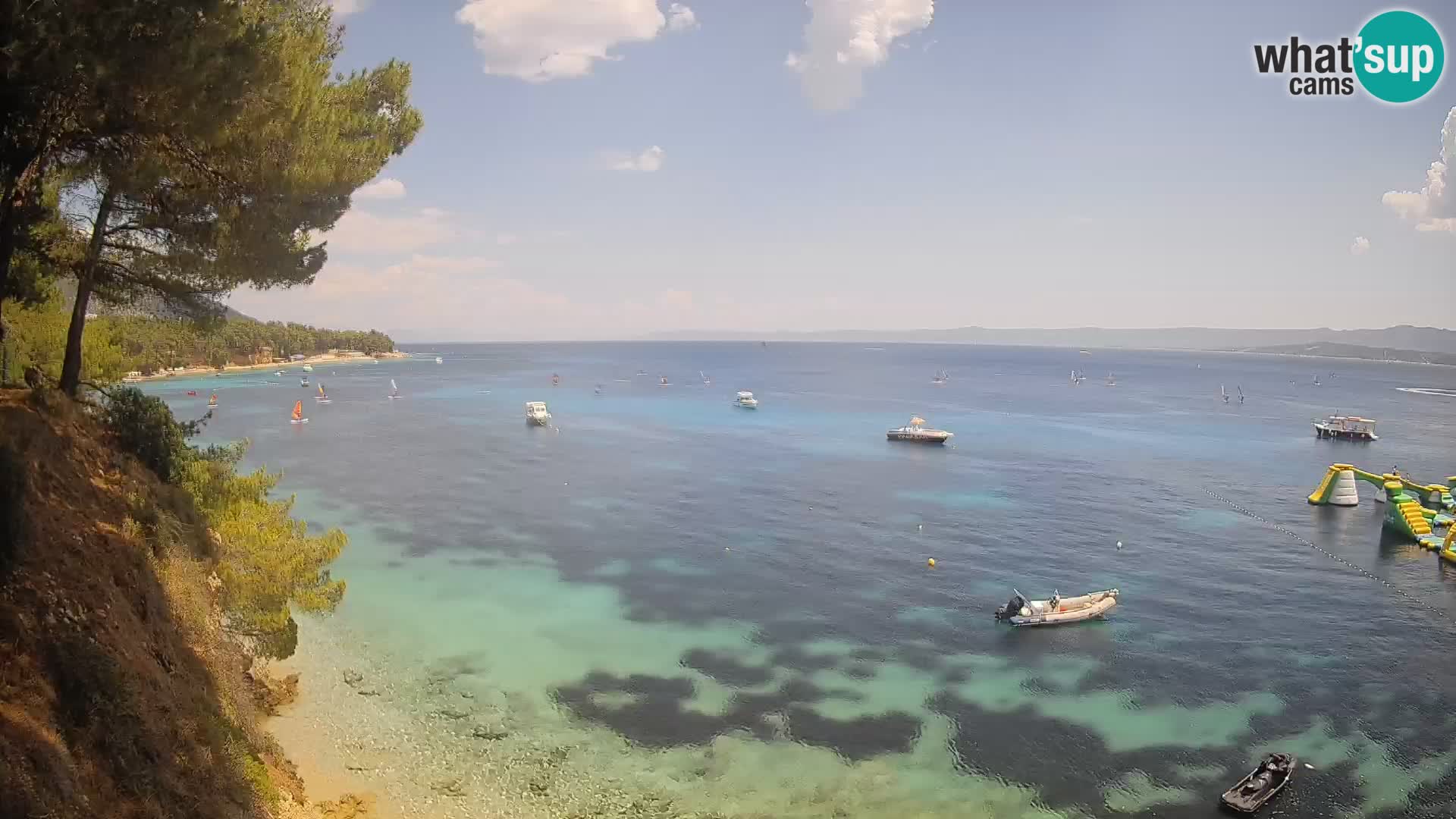 Webcam plage Potočine Bol – Vue en direct sur Borak Beach, île de Brač