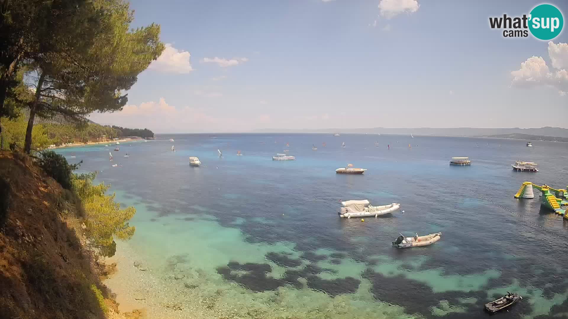Webcam Potočine Beach Bol – Live View of Borak Beach, Brač Island