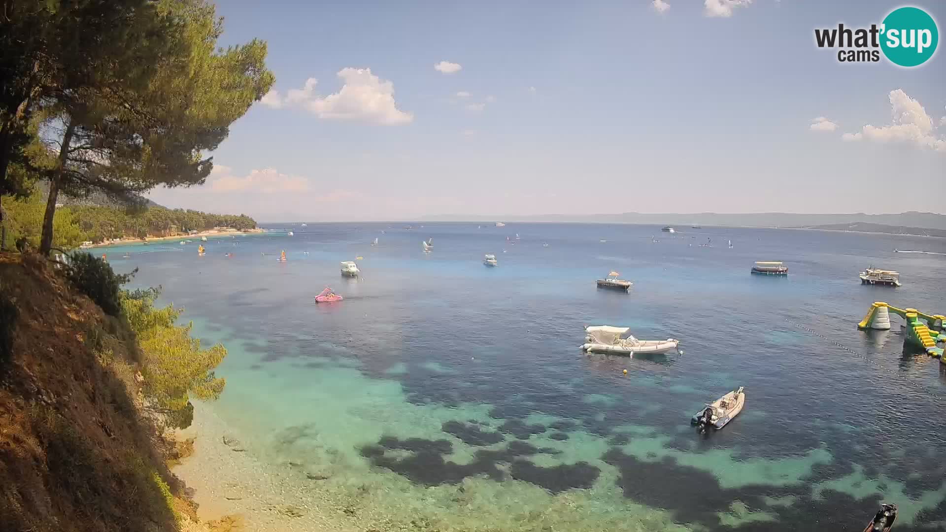 Webcam plage Potočine Bol – Vue en direct sur Borak Beach, île de Brač