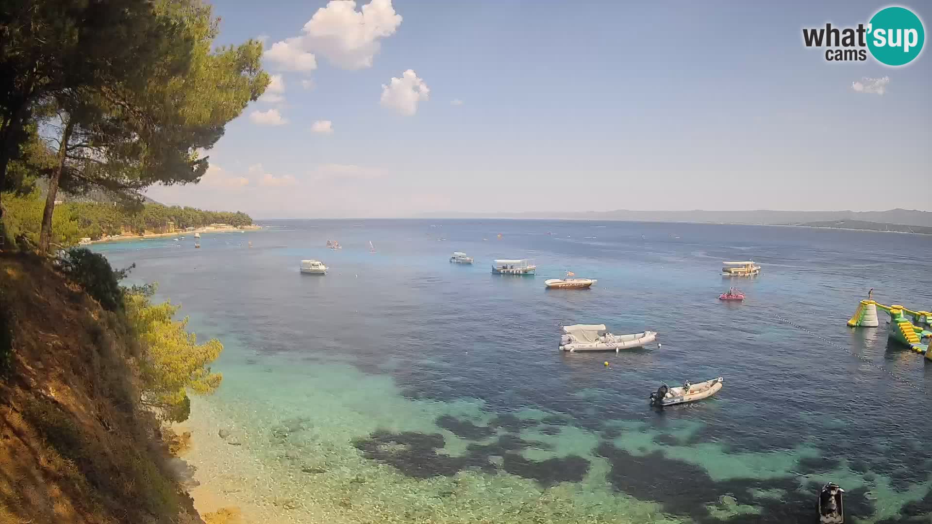 Webcam plage Potočine Bol – Vue en direct sur Borak Beach, île de Brač