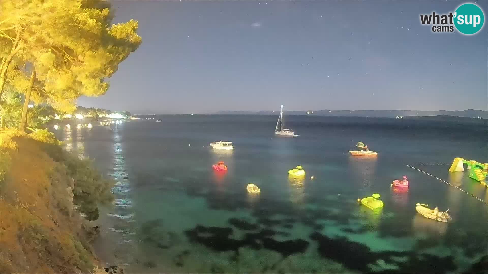 Webcam Potočine Beach Bol – Live View of Borak Beach, Brač Island