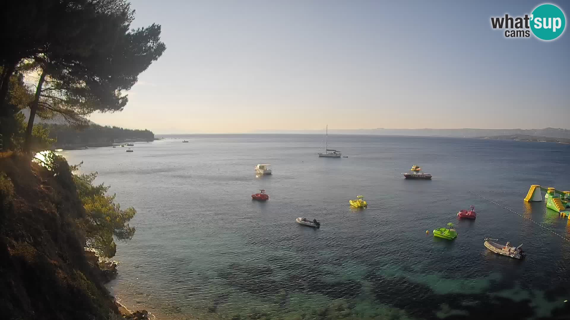 Web kamera Potočine Bol – Pogled uživo na plažu Borak, otok Brač