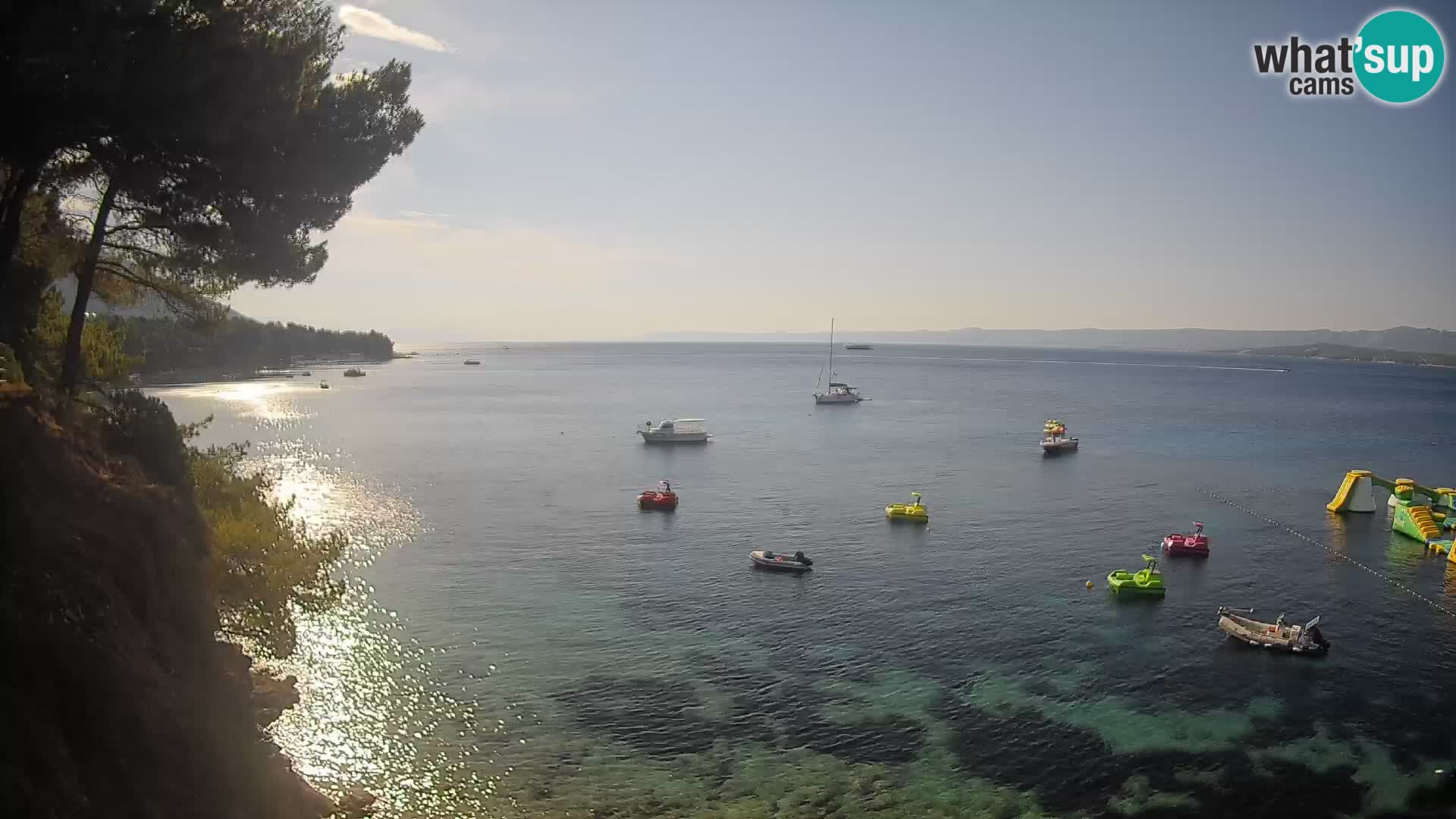 Webcam plage Potočine Bol – Vue en direct sur Borak Beach, île de Brač