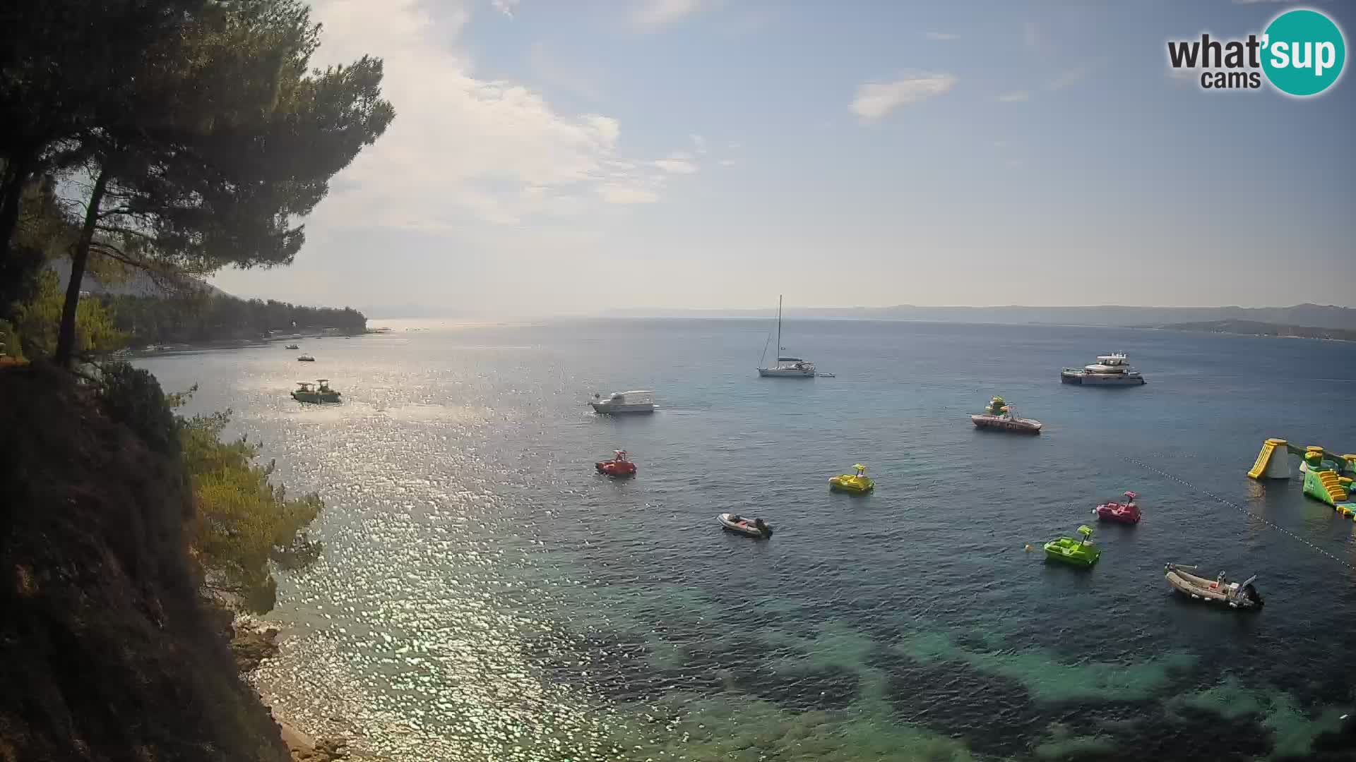 Webcam Playa Potočine Bol – Vista en vivo de Borak Beach, Isla de Brač
