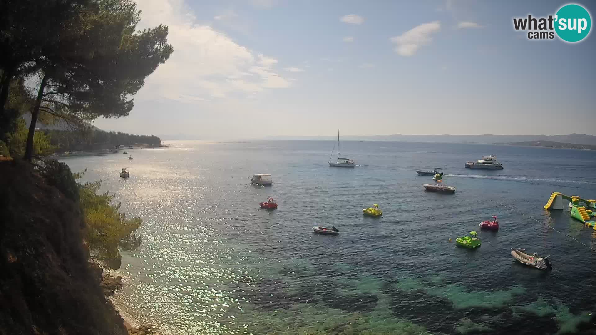 Webcam Playa Potočine Bol – Vista en vivo de Borak Beach, Isla de Brač