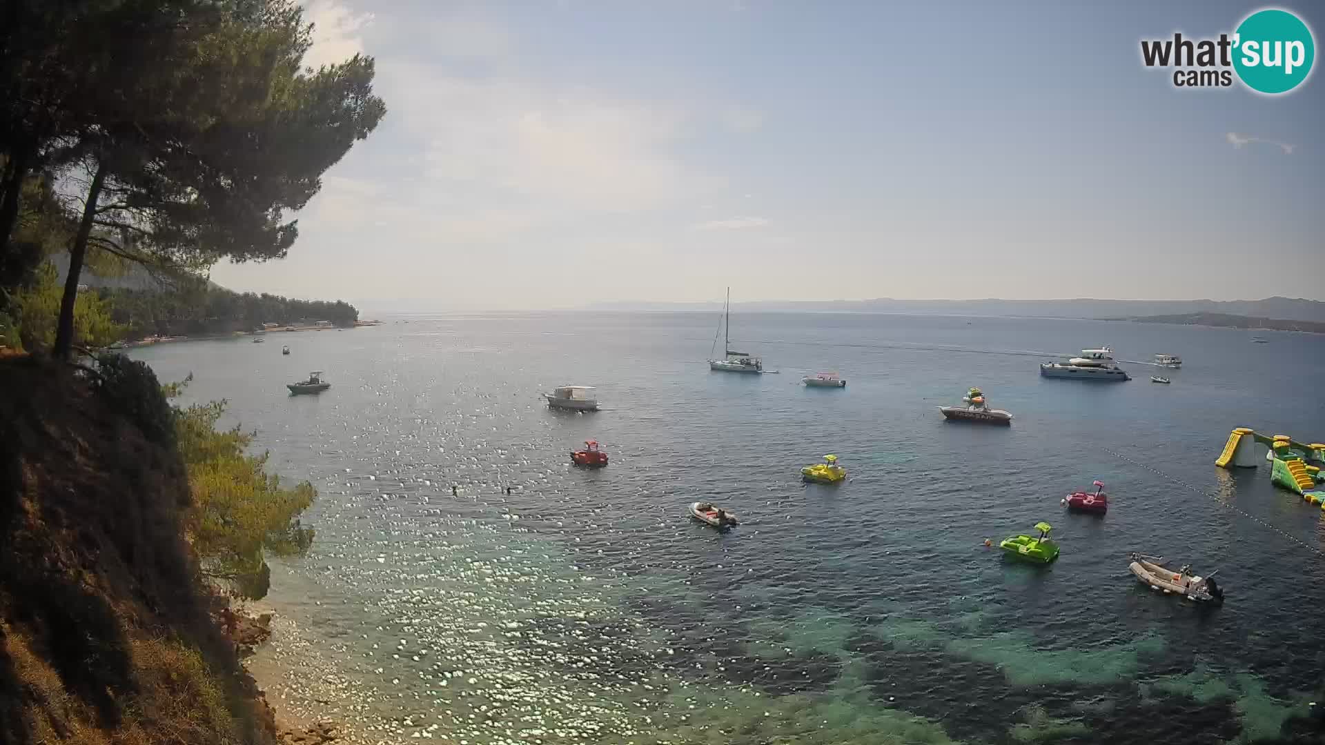 Webcam Potočine Beach Bol – Live View of Borak Beach, Brač Island