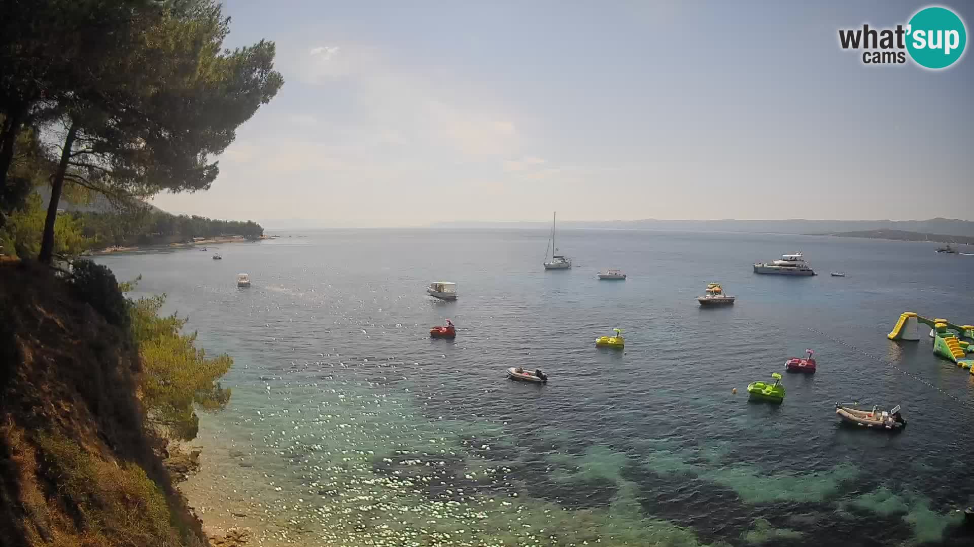 Webcam Playa Potočine Bol – Vista en vivo de Borak Beach, Isla de Brač