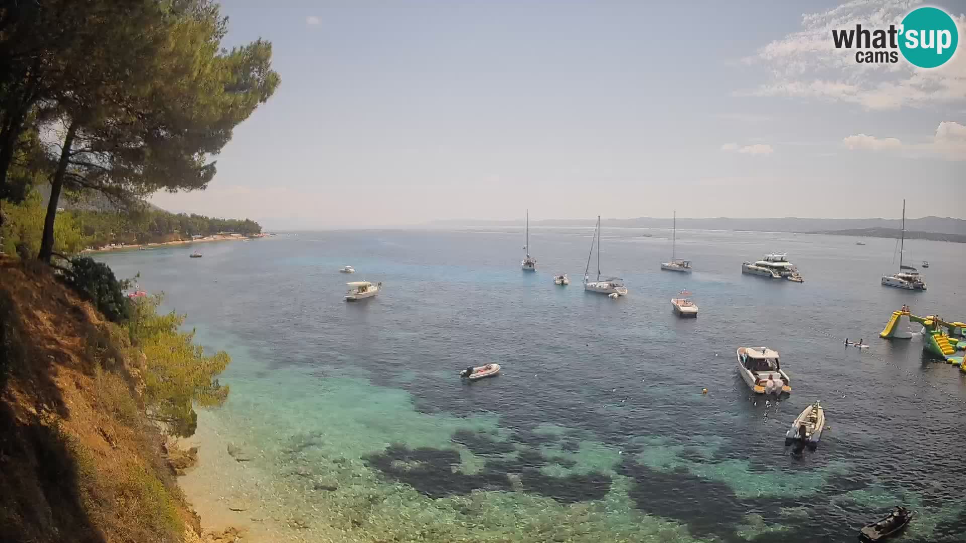 Webcam plage Potočine Bol – Vue en direct sur Borak Beach, île de Brač