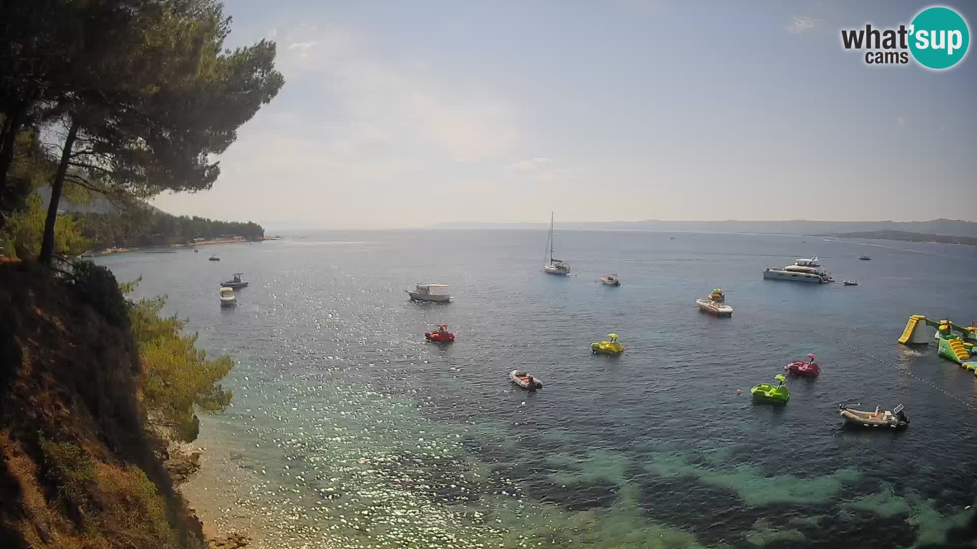 Webcam plage Potočine Bol – Vue en direct sur Borak Beach, île de Brač