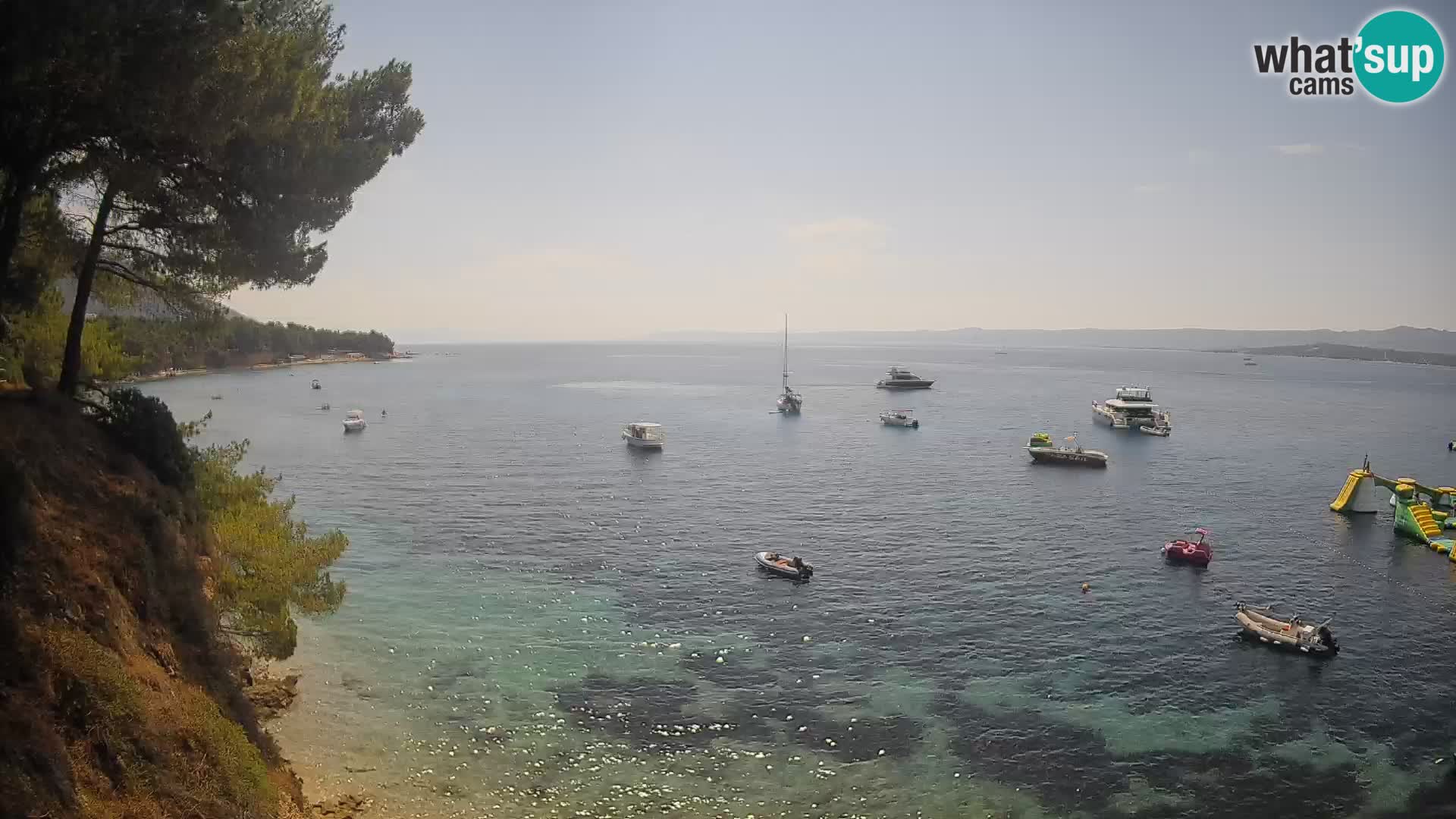 Webcam plage Potočine Bol – Vue en direct sur Borak Beach, île de Brač