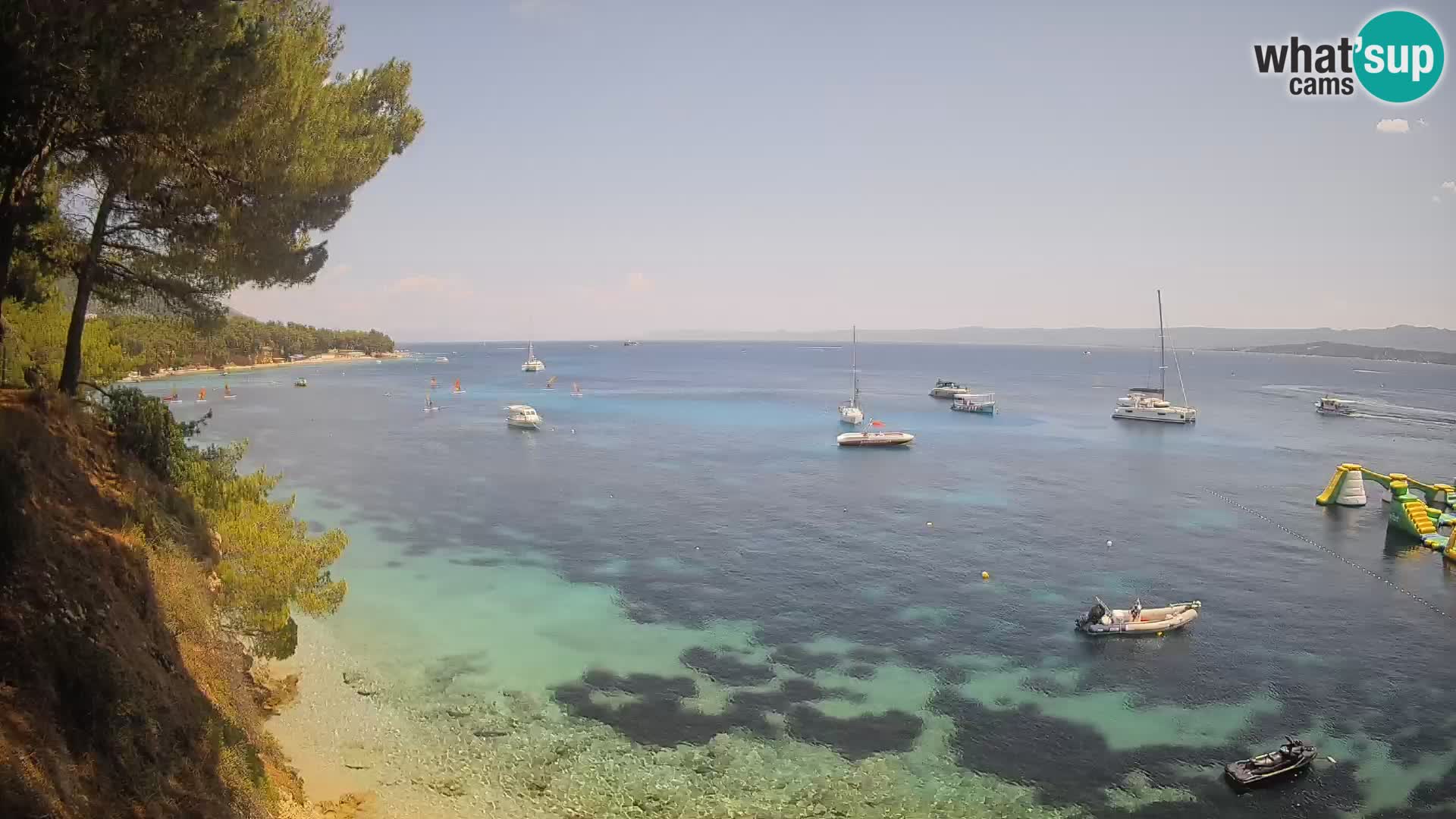 Webcam Strand Potočine Bol – Liveblick auf Borak Beach, Insel Brač