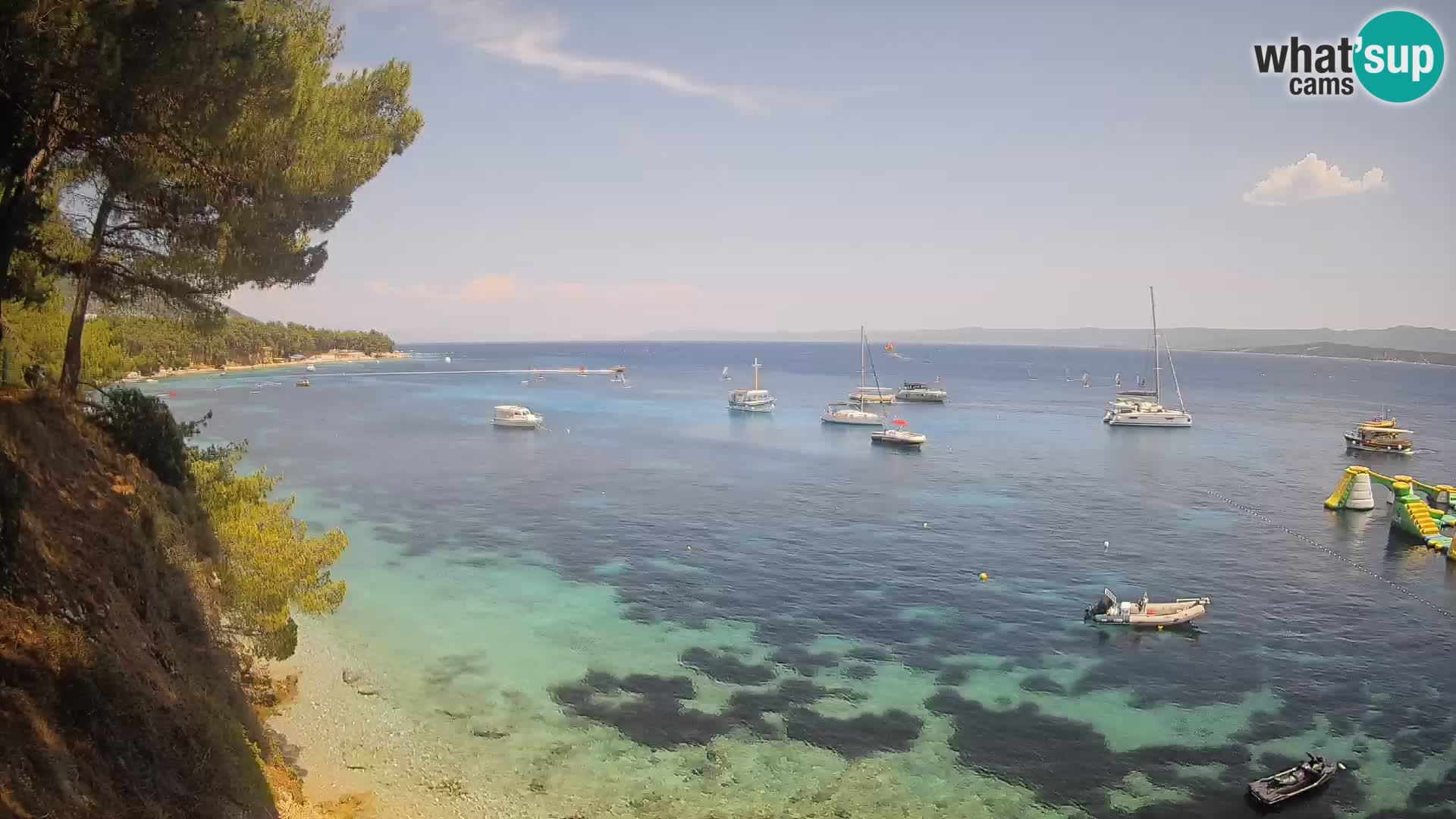 Webcam Strand Potočine Bol – Liveblick auf Borak Beach, Insel Brač