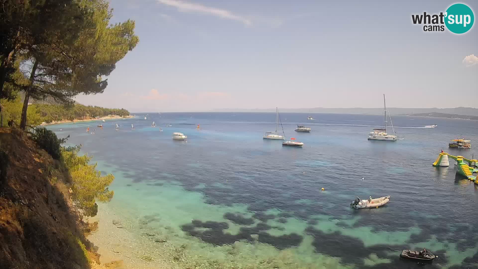 Webcam Strand Potočine Bol – Liveblick auf Borak Beach, Insel Brač