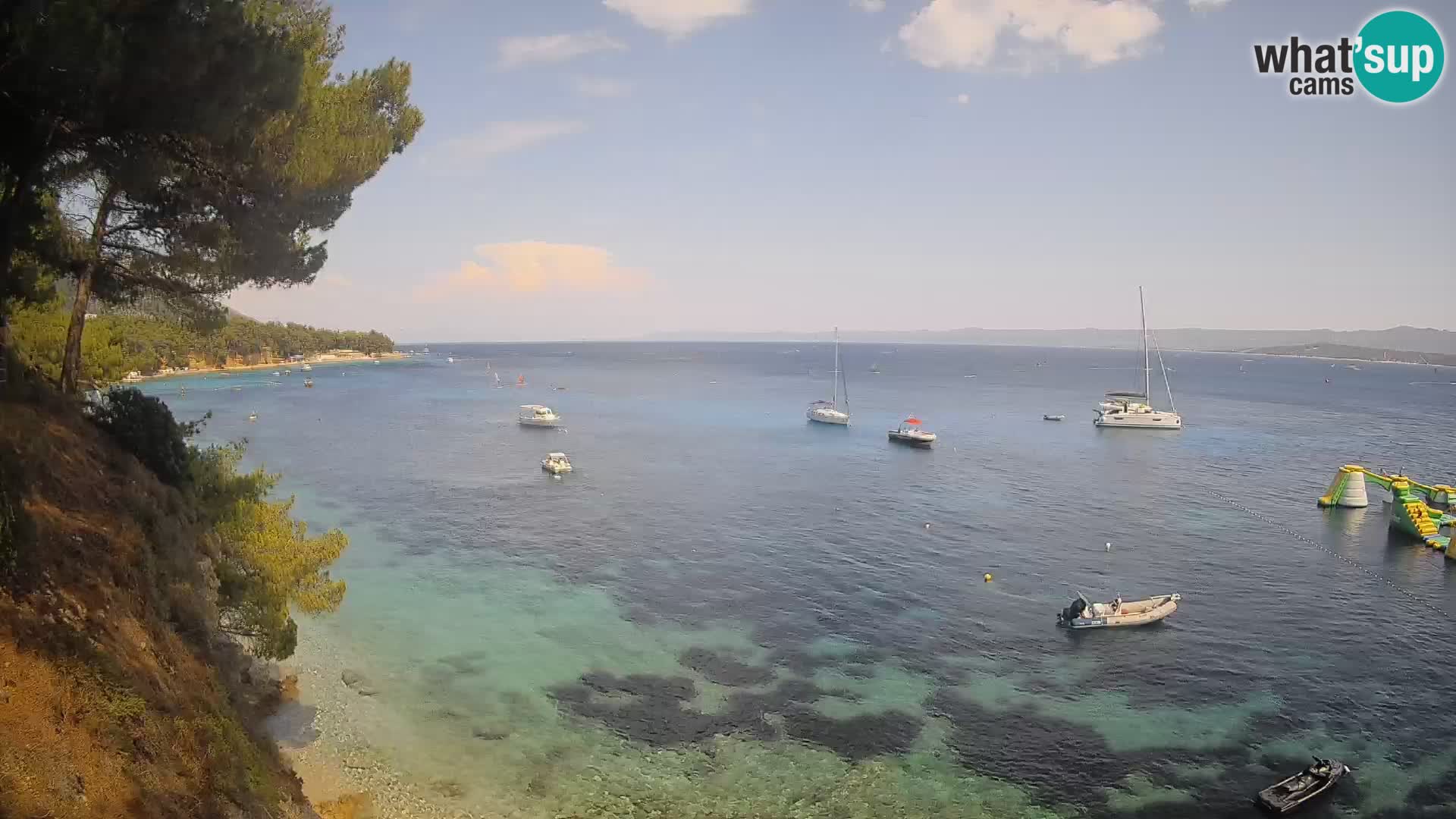 Webcam Strand Potočine Bol – Liveblick auf Borak Beach, Insel Brač