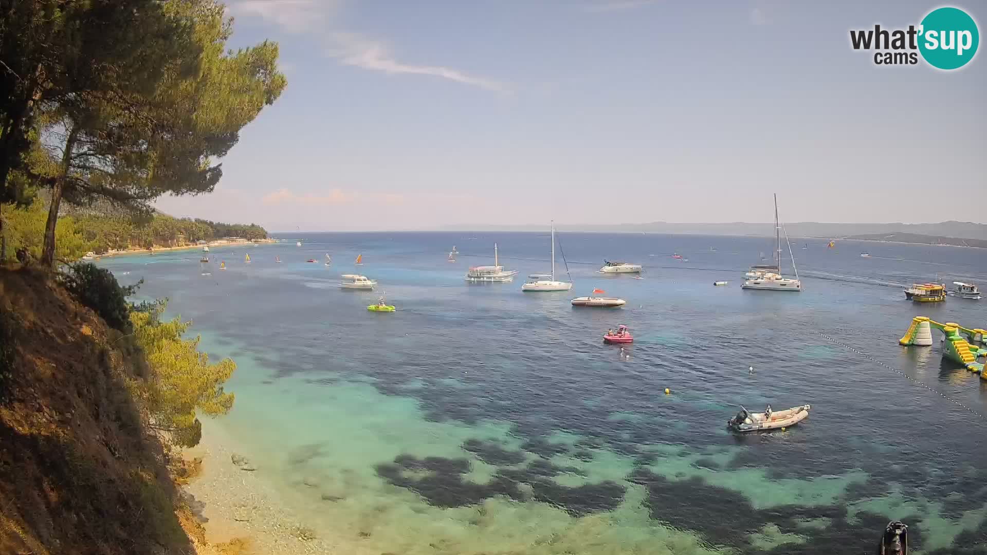 Webcam Potočine Beach Bol – Live View of Borak Beach, Brač Island