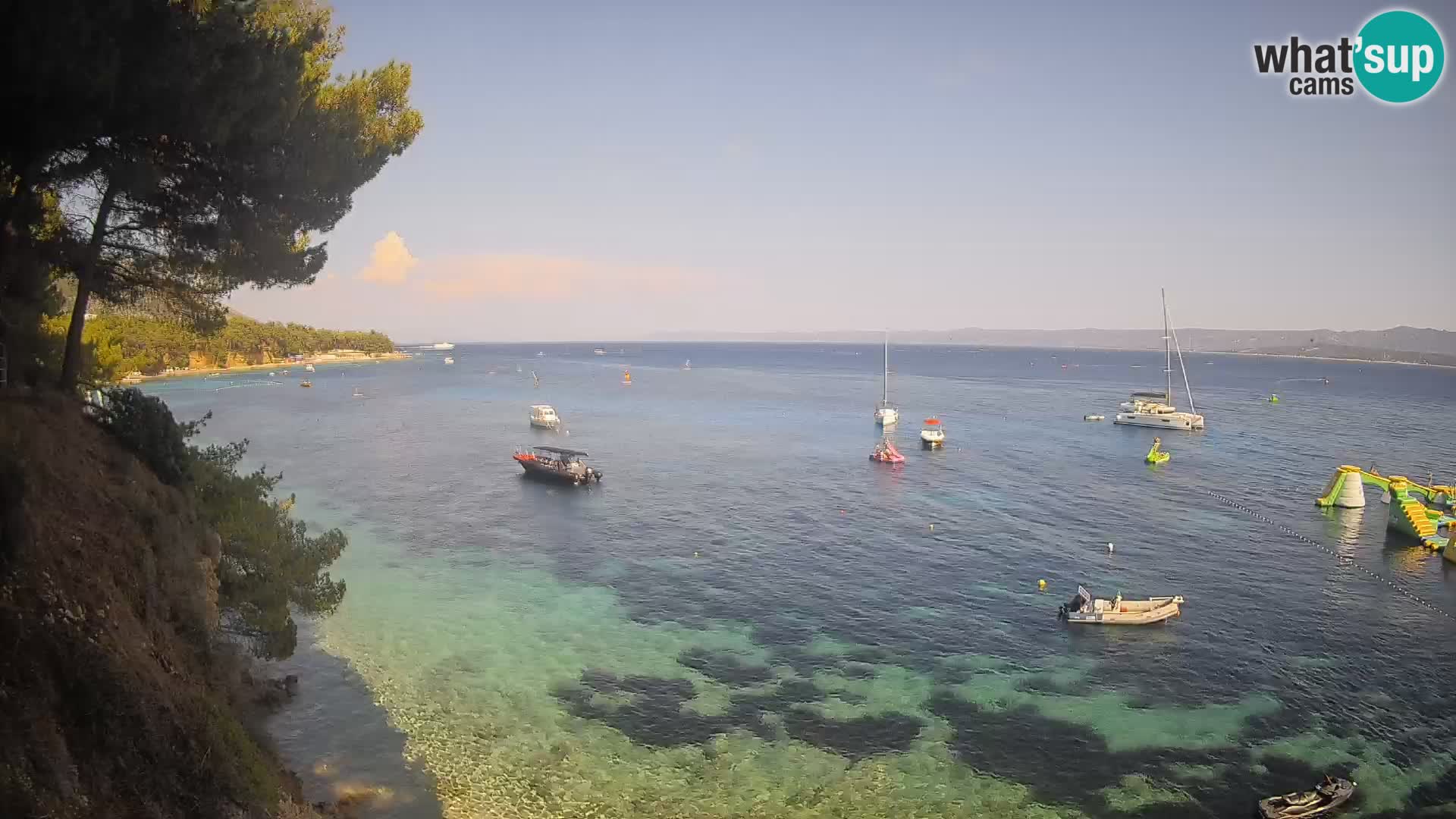 Webcam Playa Potočine Bol – Vista en vivo de Borak Beach, Isla de Brač