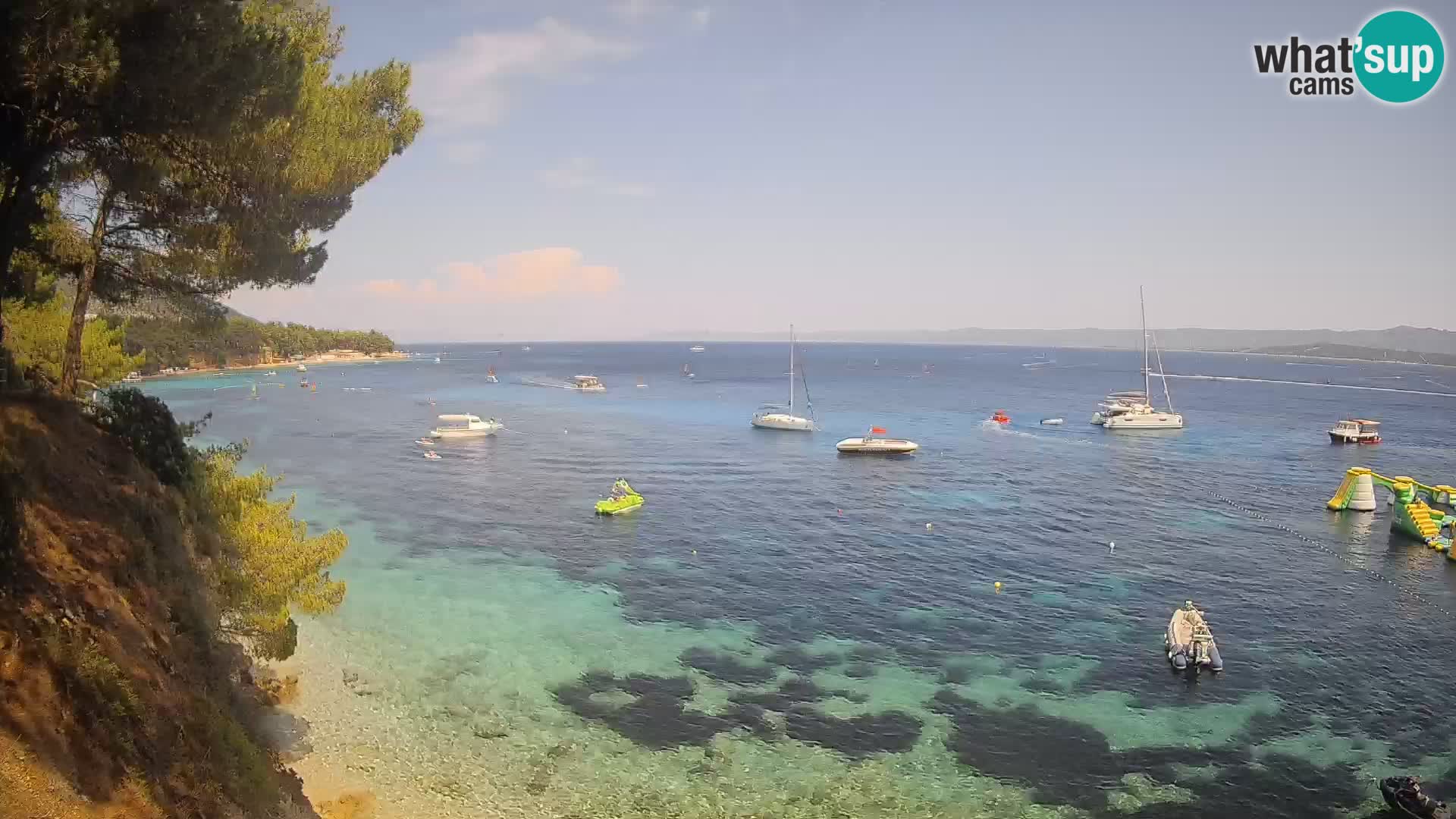 Webcam Playa Potočine Bol – Vista en vivo de Borak Beach, Isla de Brač