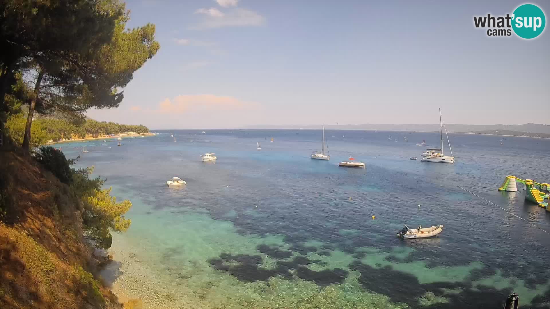 Webcam Strand Potočine Bol – Liveblick auf Borak Beach, Insel Brač